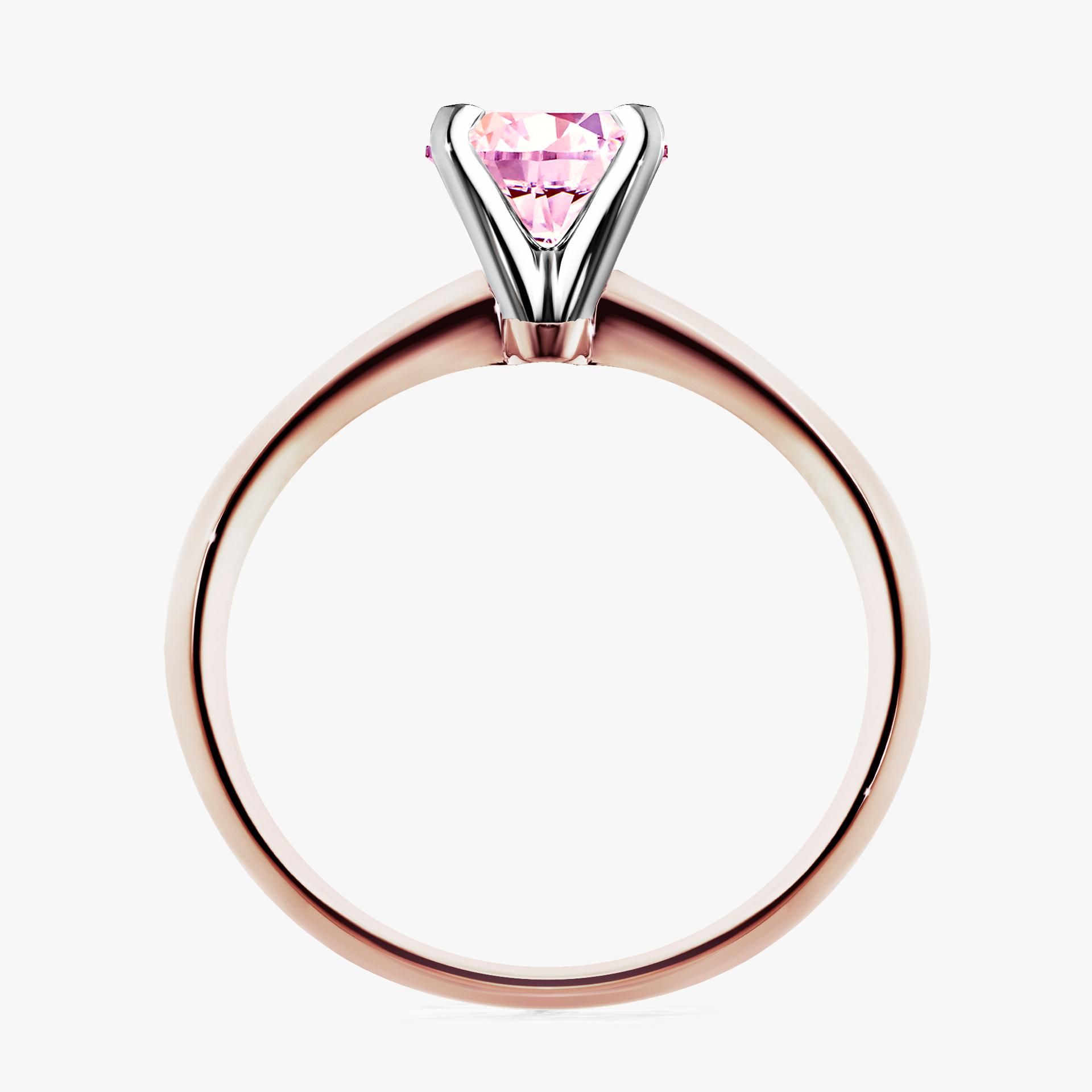 Pierscionek zareczynowy z szafirem rozowym 050 CT z rozowego zlota my angel 02