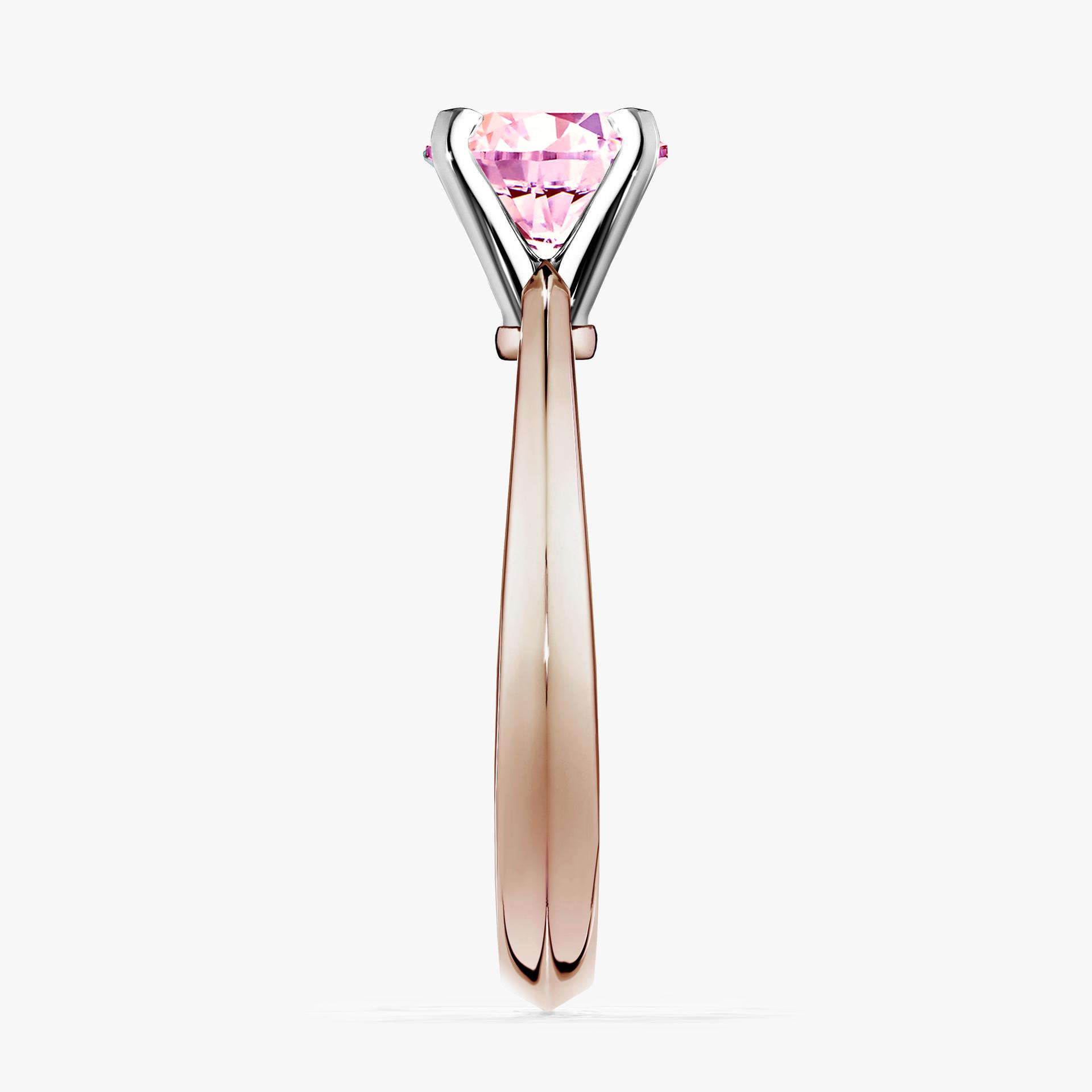 Pierscionek zareczynowy z szafirem rozowym 050 CT z rozowego zlota my angel 03