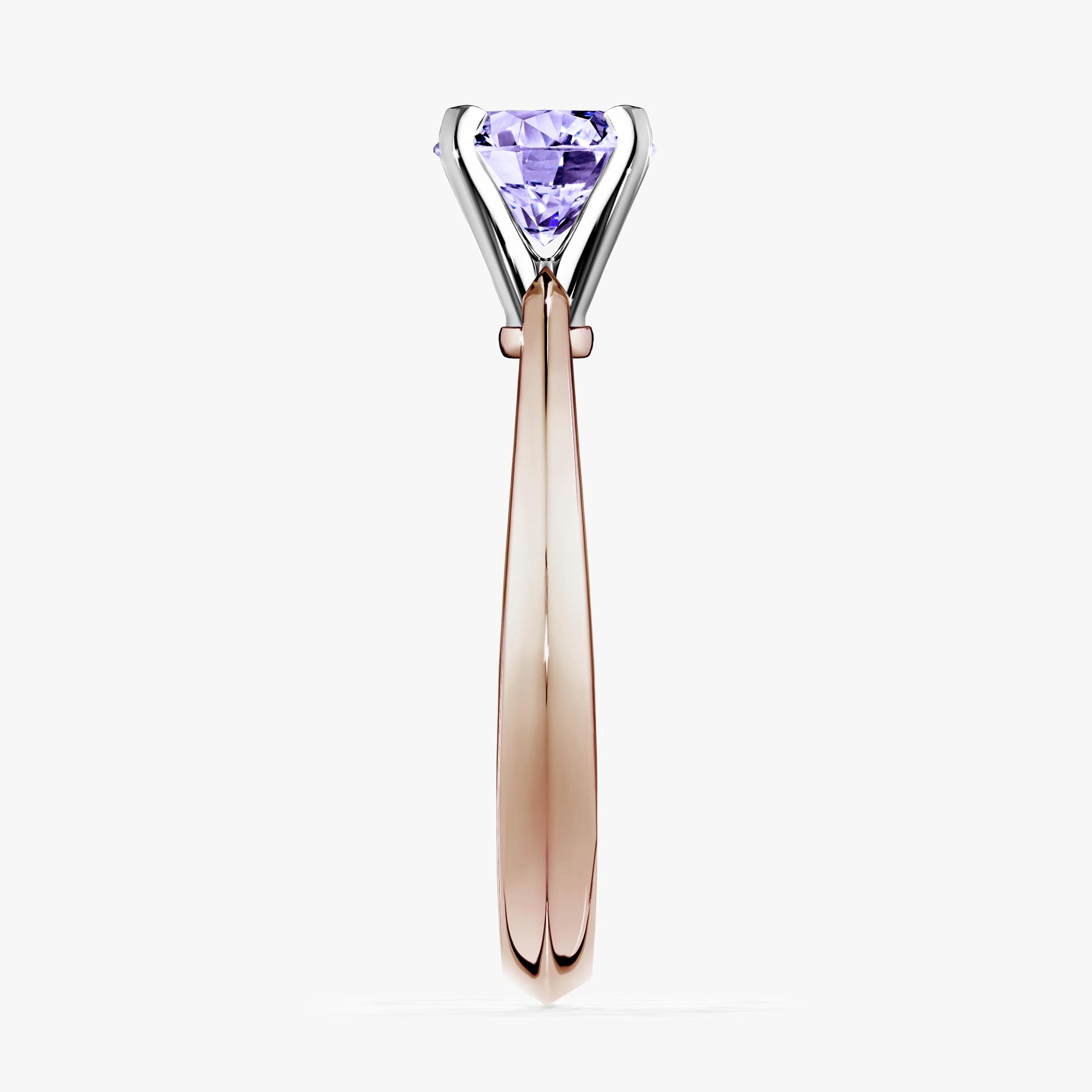 Pierscionek zareczynowy z tanzanitem 030 CT z rozowego zlota my angel 03