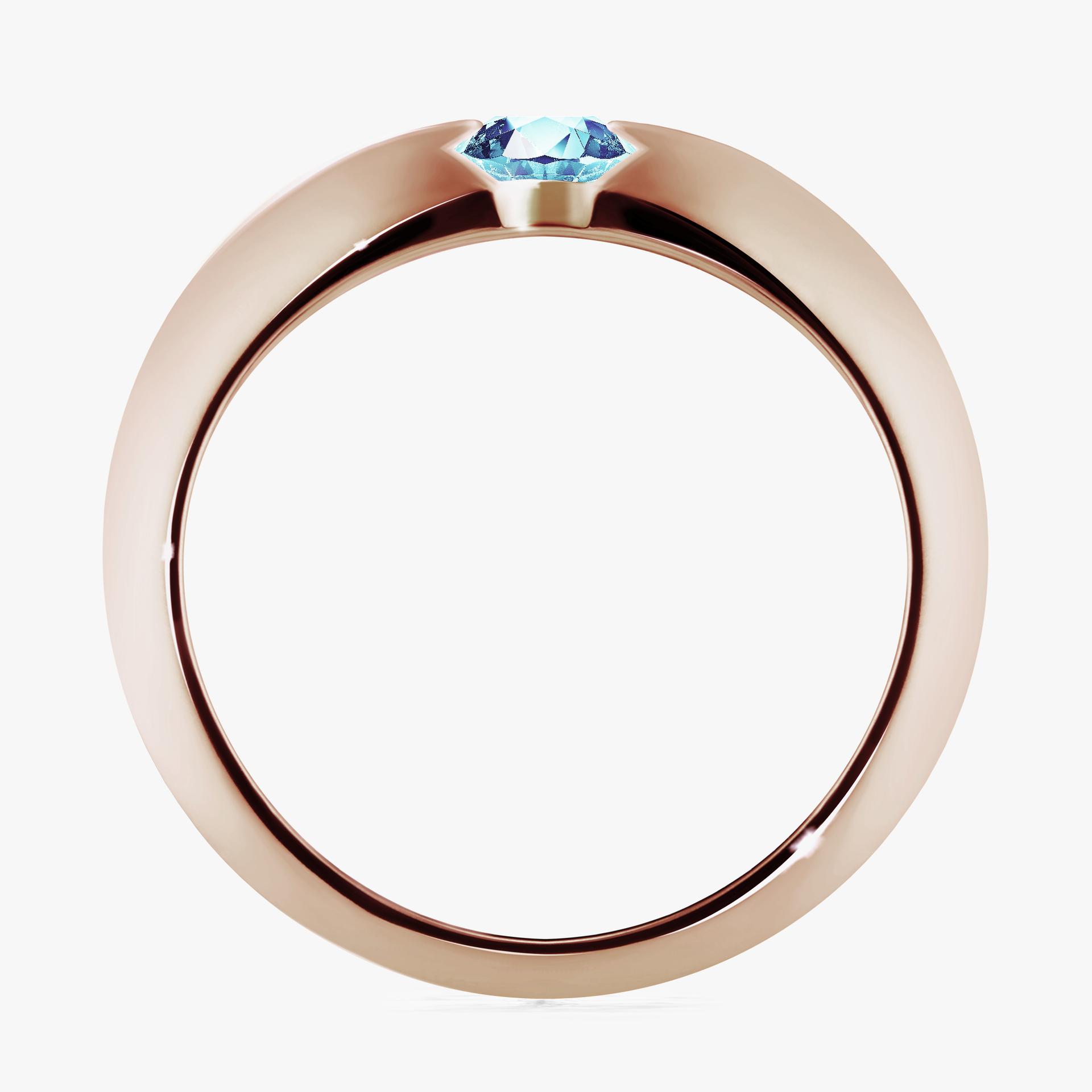 Pierscionek zareczynowy z akwamarynem 050 CT z rozowego zlota my baby 02