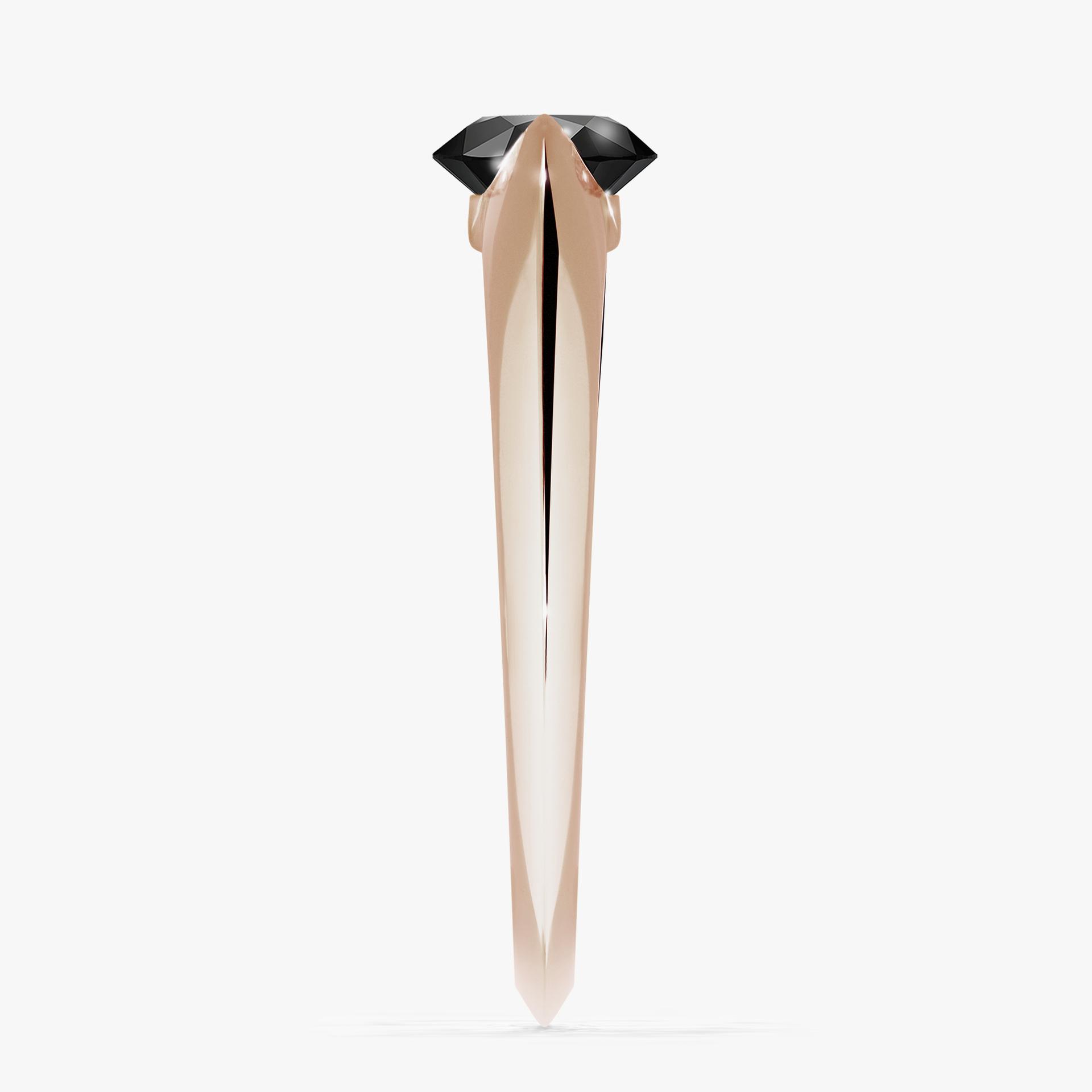 Pierscionek zareczynowy z czarnym diamentem 100 CT z rozowego zlota my baby 03