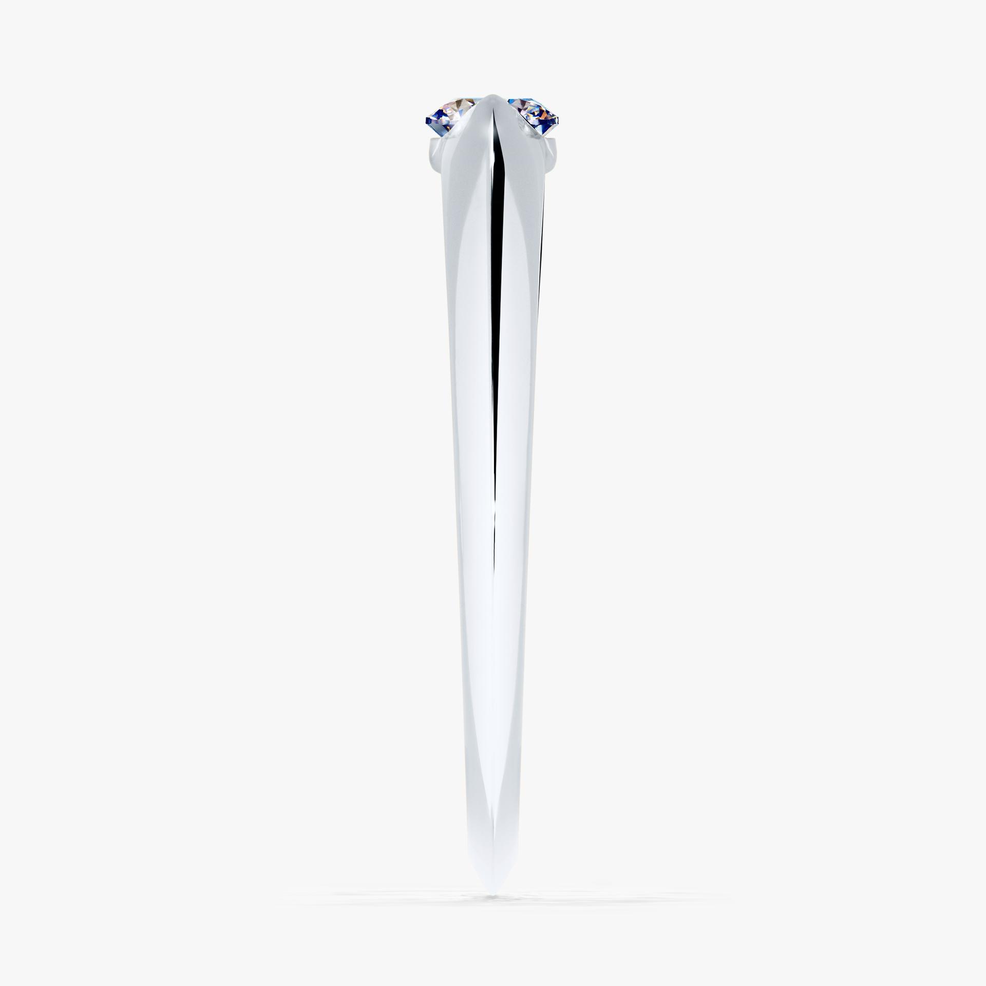 Pierscionek zareczynowy z diamentem 025 CT z bialego zlota my baby 03