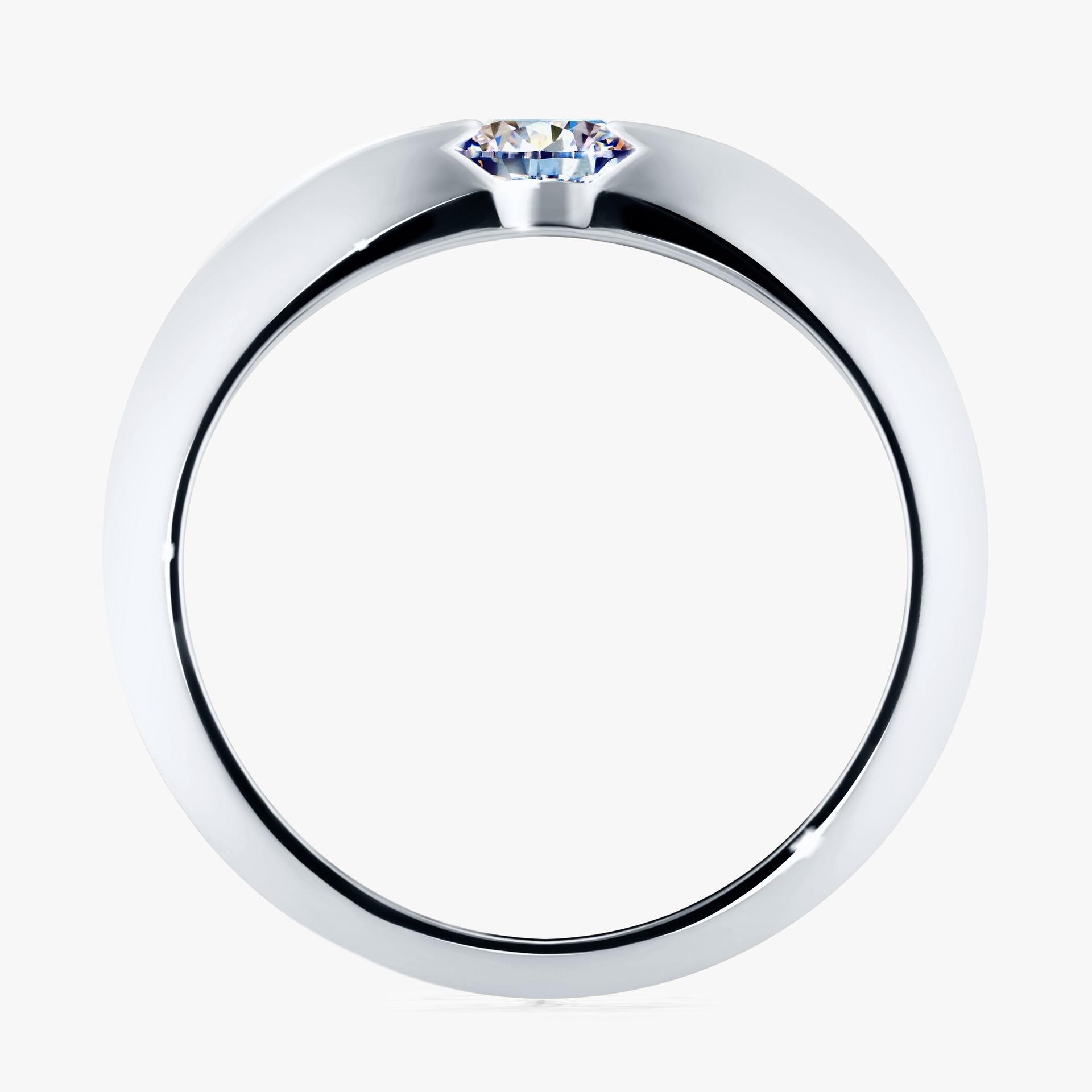 Pierscionek zareczynowy z diamentem 050 CT z bialego zlota my baby 02