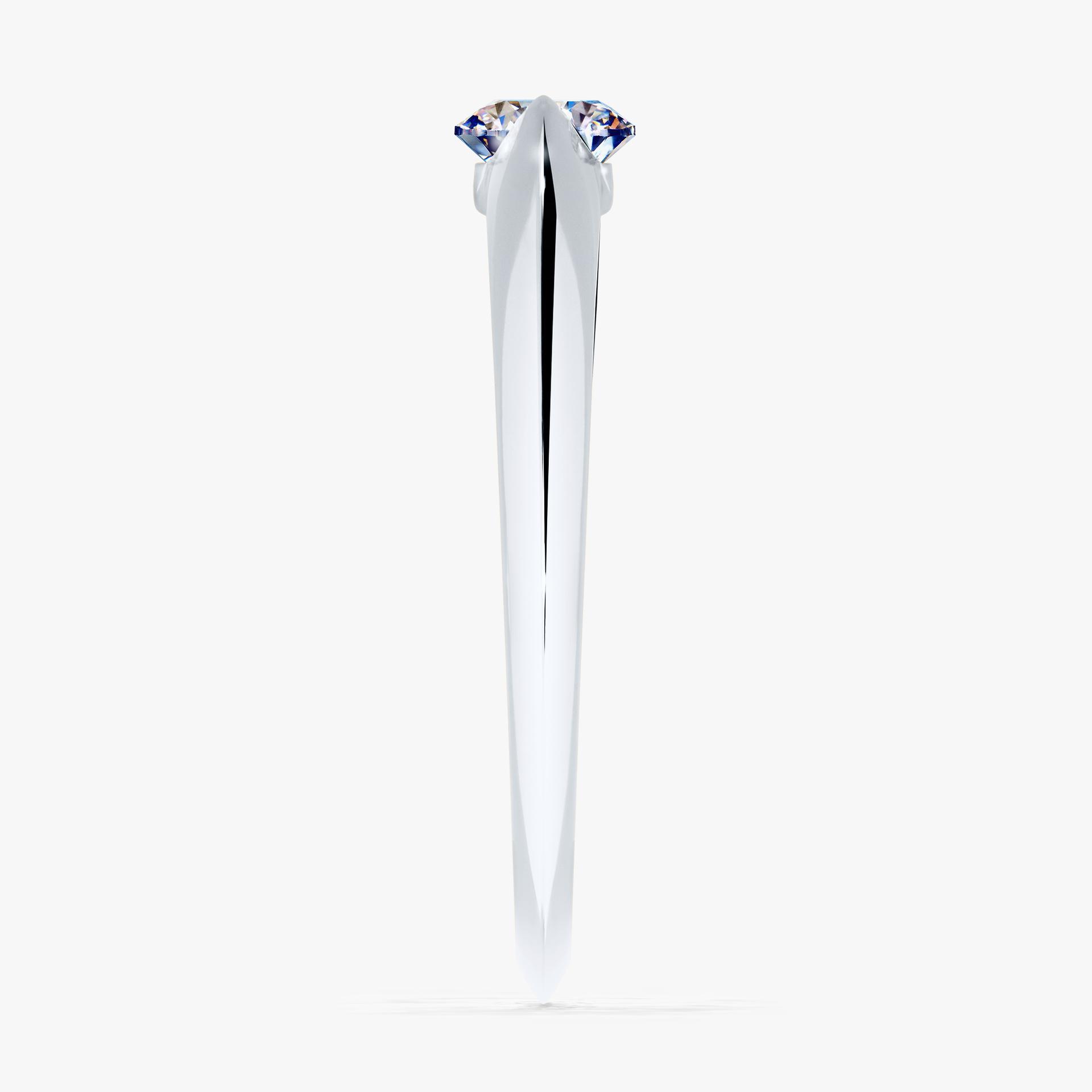 Pierscionek zareczynowy z diamentem 050 CT z bialego zlota my baby 03