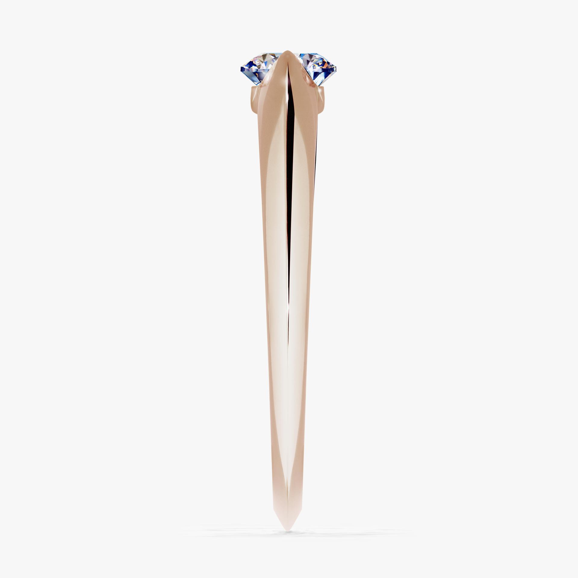 Pierscionek zareczynowy z diamentem 050 CT z rozowego zlota my baby 03
