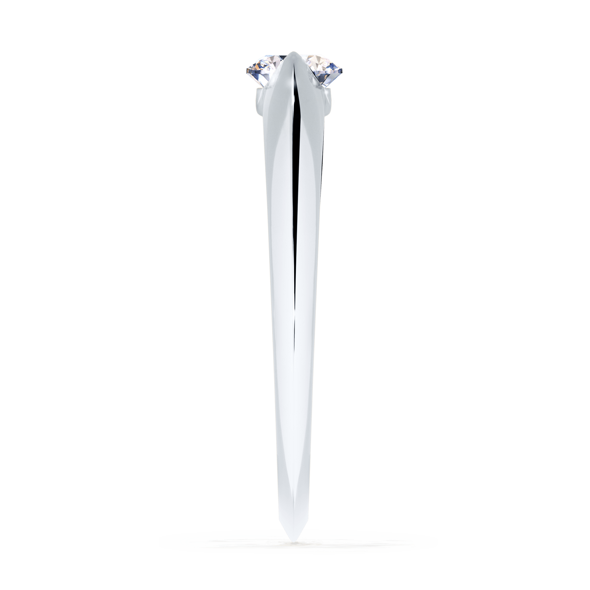 Pierścionek zaręczynowy My Baby z białego złota z diamentem laboratoryjnym 0,50ct