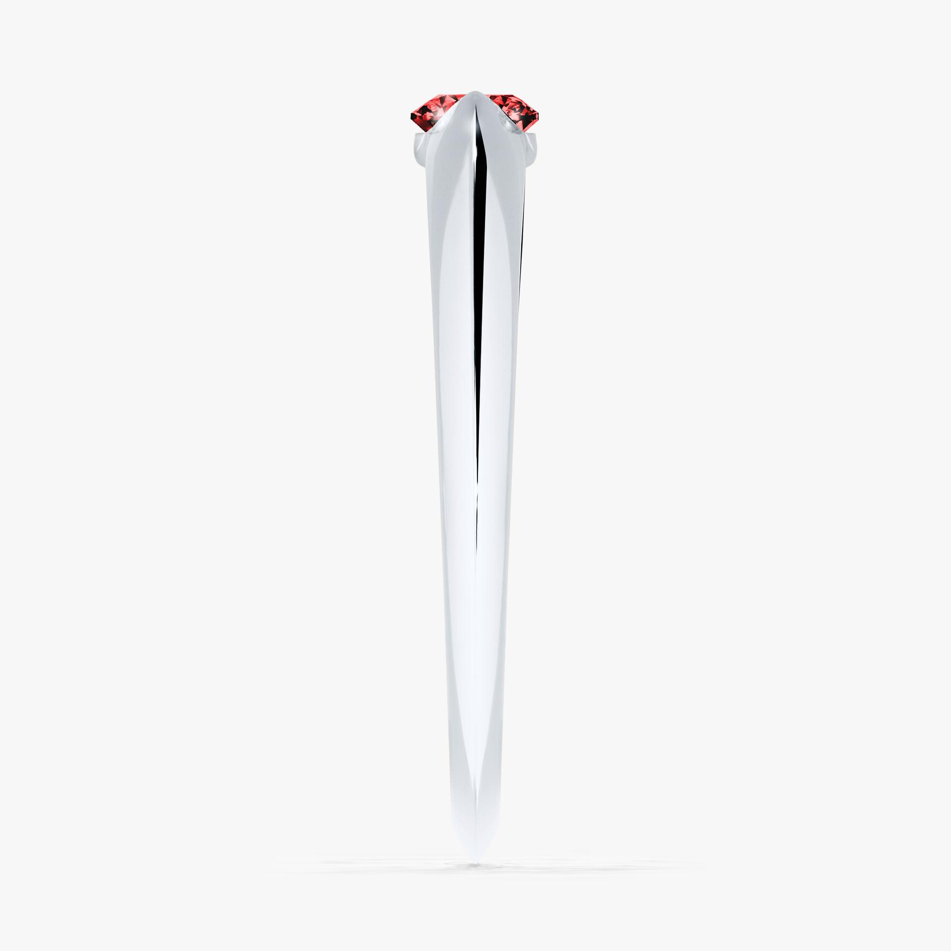 Pierscionek zareczynowy z diamentem czerwony 025 CT z bialego zlota my baby 03