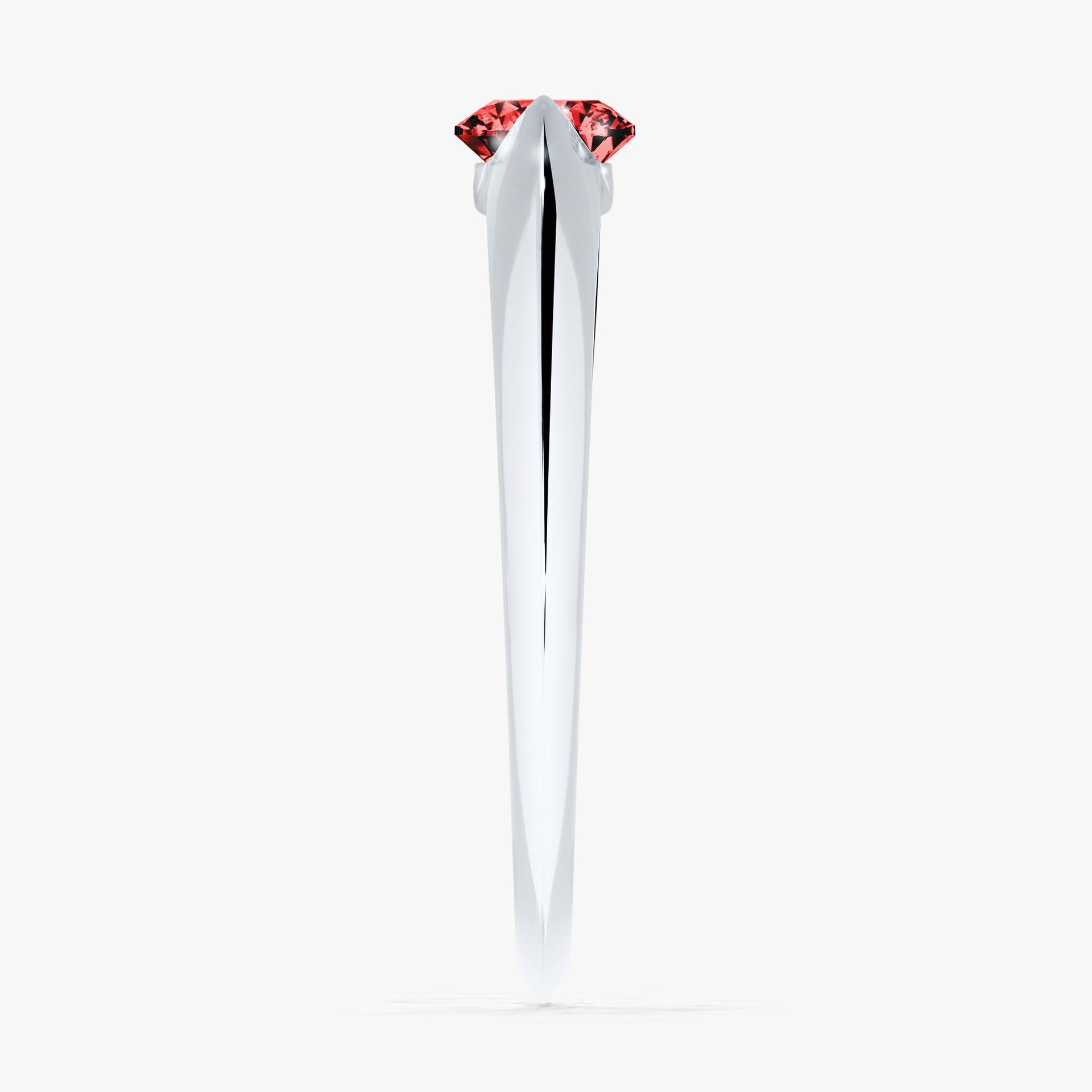 Pierscionek zareczynowy z diamentem czerwony 050 CT z bialego zlota my baby 03