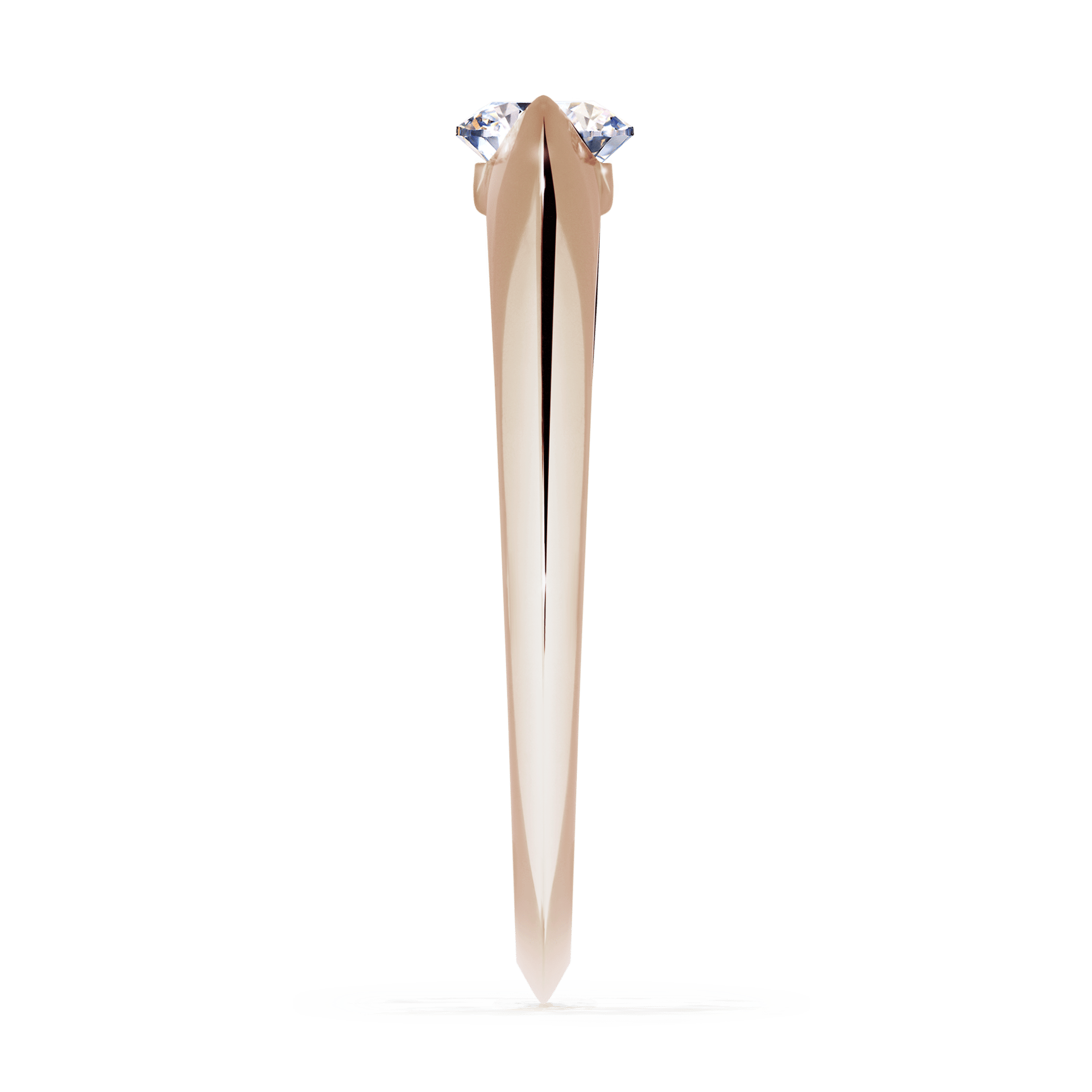 Pierścionek zaręczynowy My Baby z różowego złota z diamentem laboratoryjnym 0,50ct