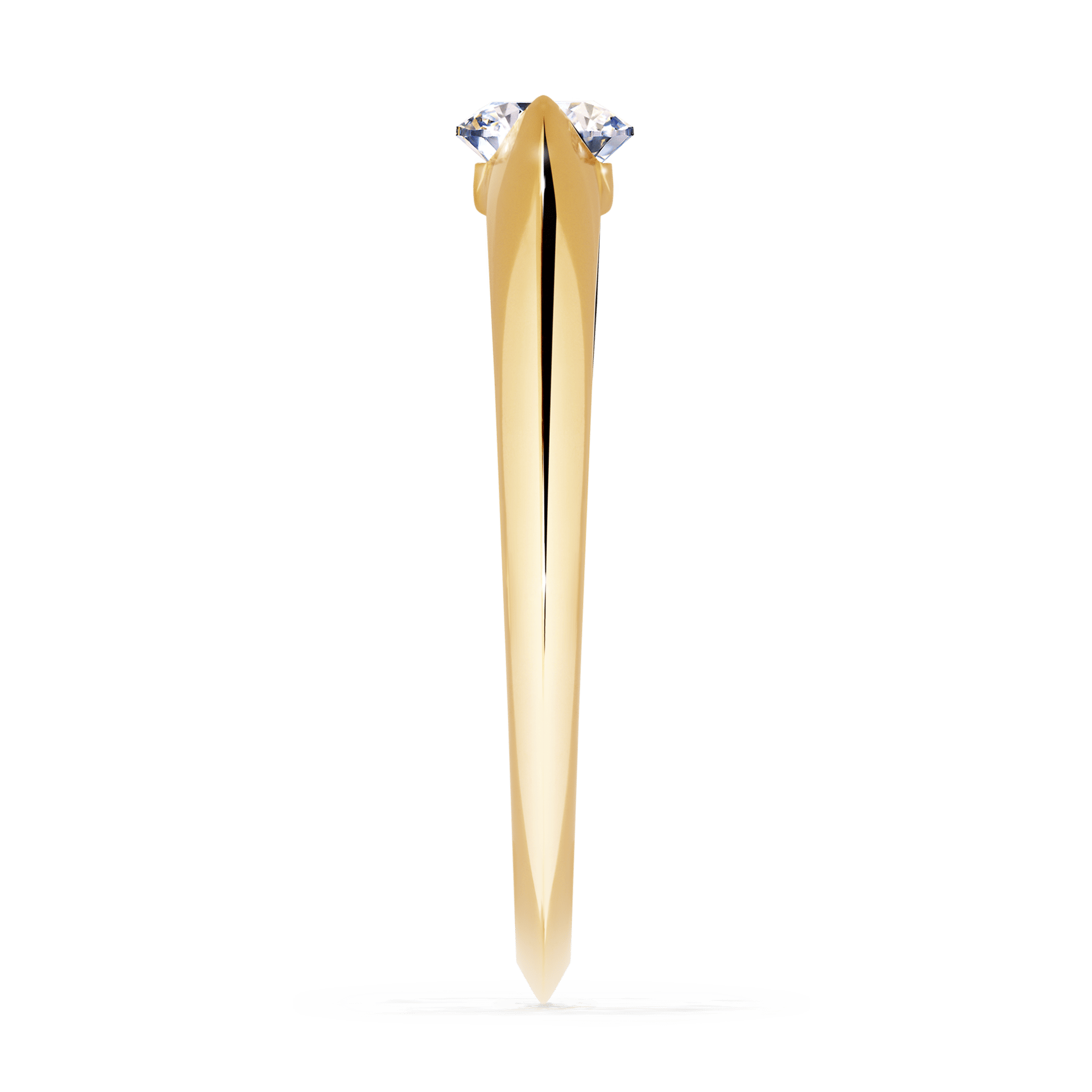 Pierścionek zaręczynowy My Baby z żółtego złota z diamentem laboratoryjnym 0,50ct