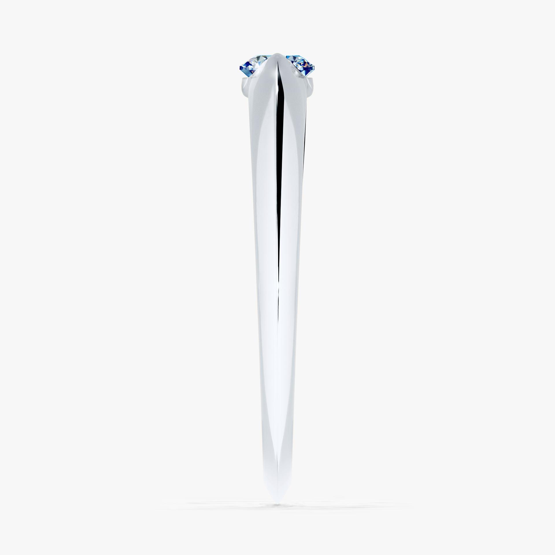 Pierscionek zareczynowy z diamentem niebieski 025 CT z bialego zlota my baby 03