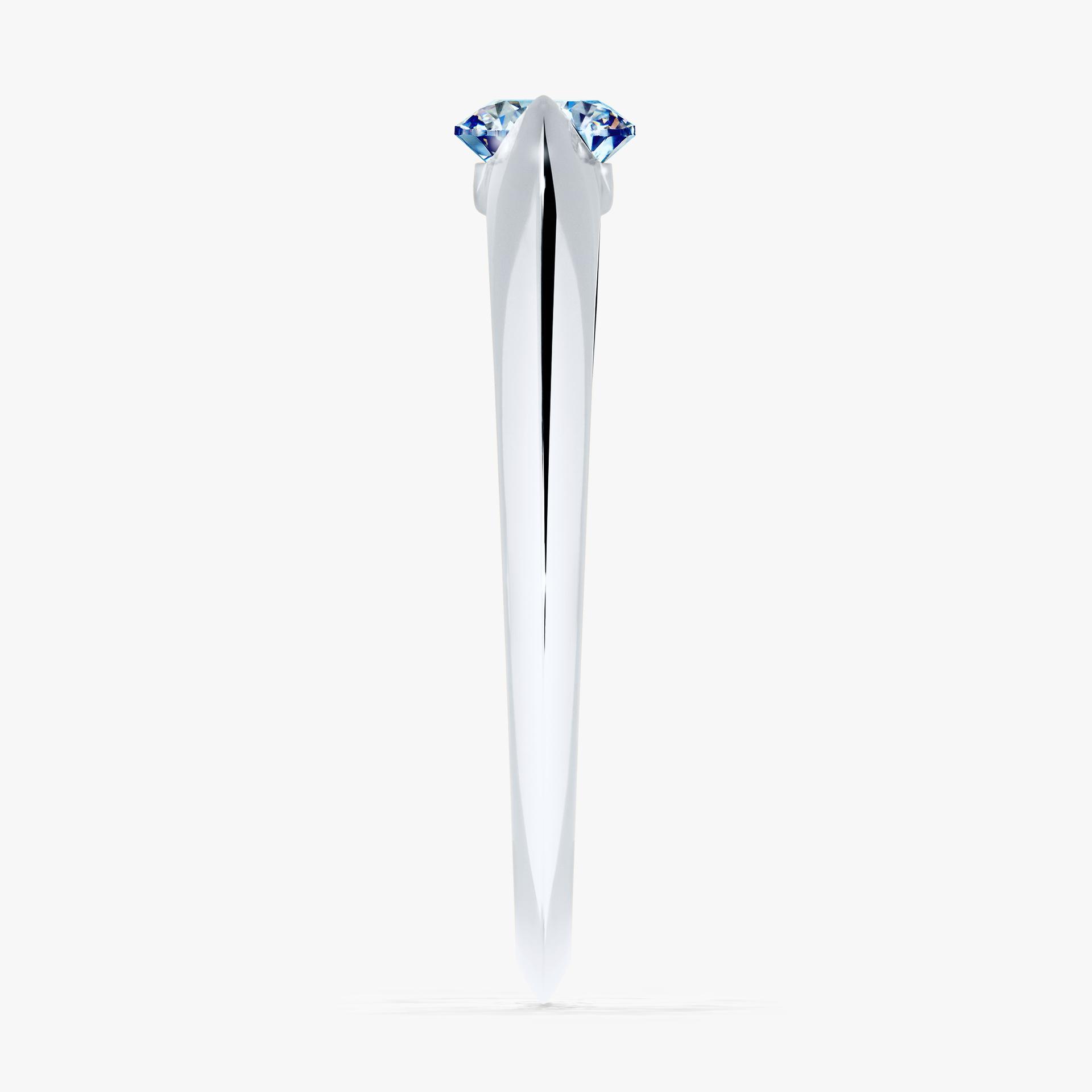 Pierscionek zareczynowy z diamentem niebieski 050 CT z bialego zlota my baby 03