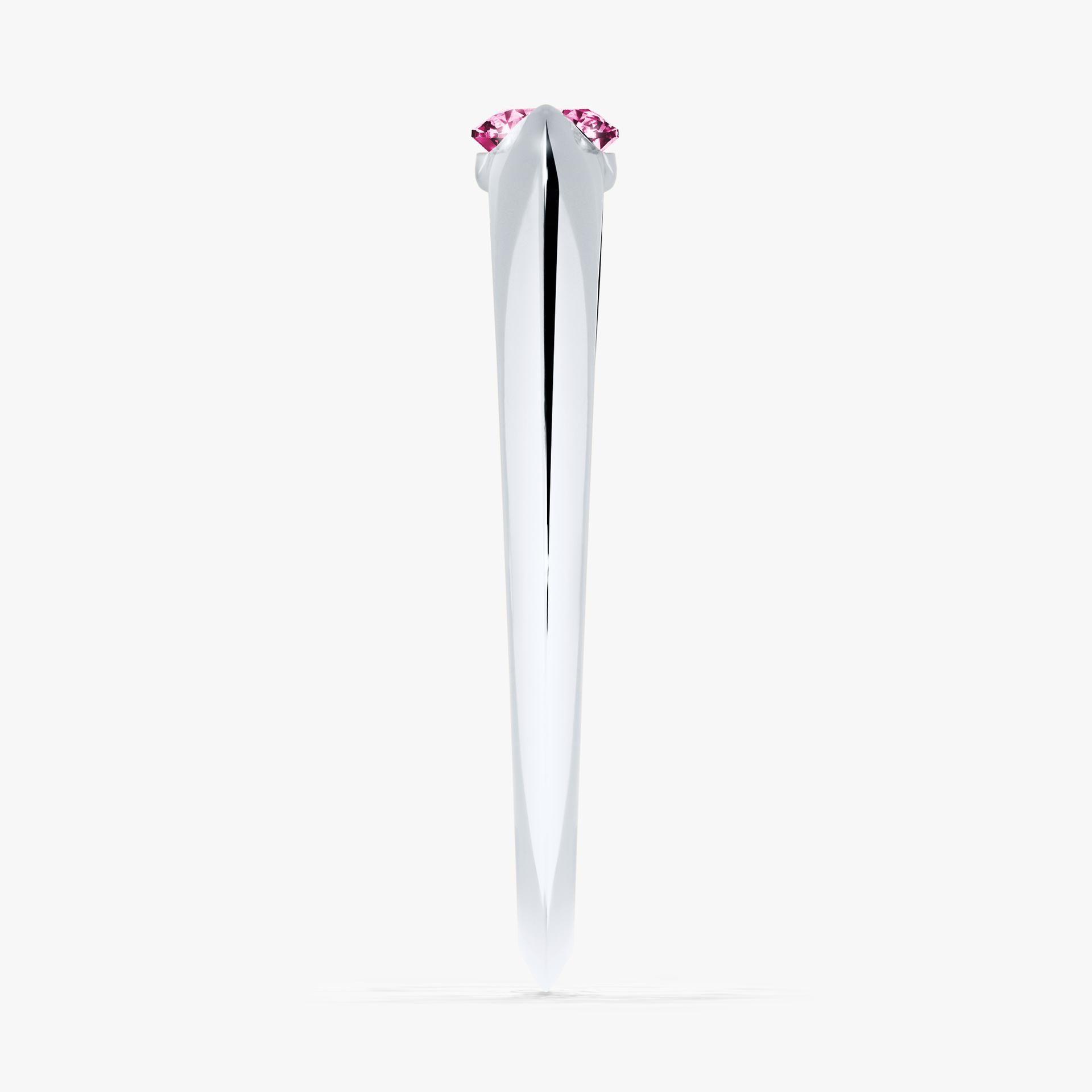 Pierscionek zareczynowy z diamentem rozowym 025 CT z bialego zlota my baby 03