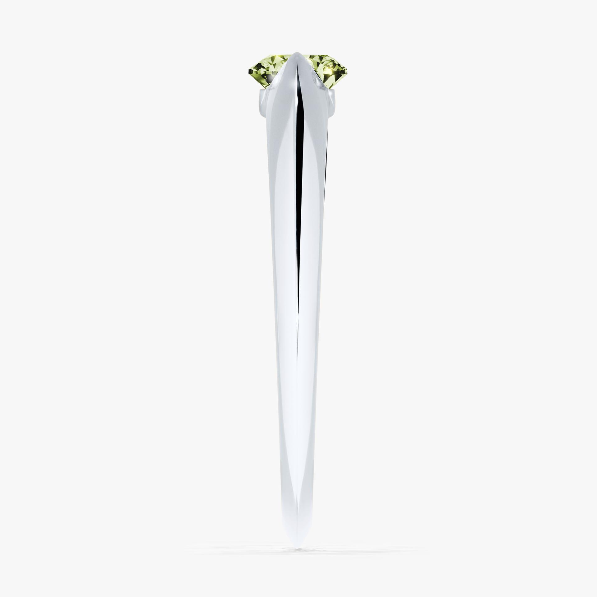 Pierscionek zareczynowy z diamentem zielony_jasny 050 CT z bialego zlota my baby 03