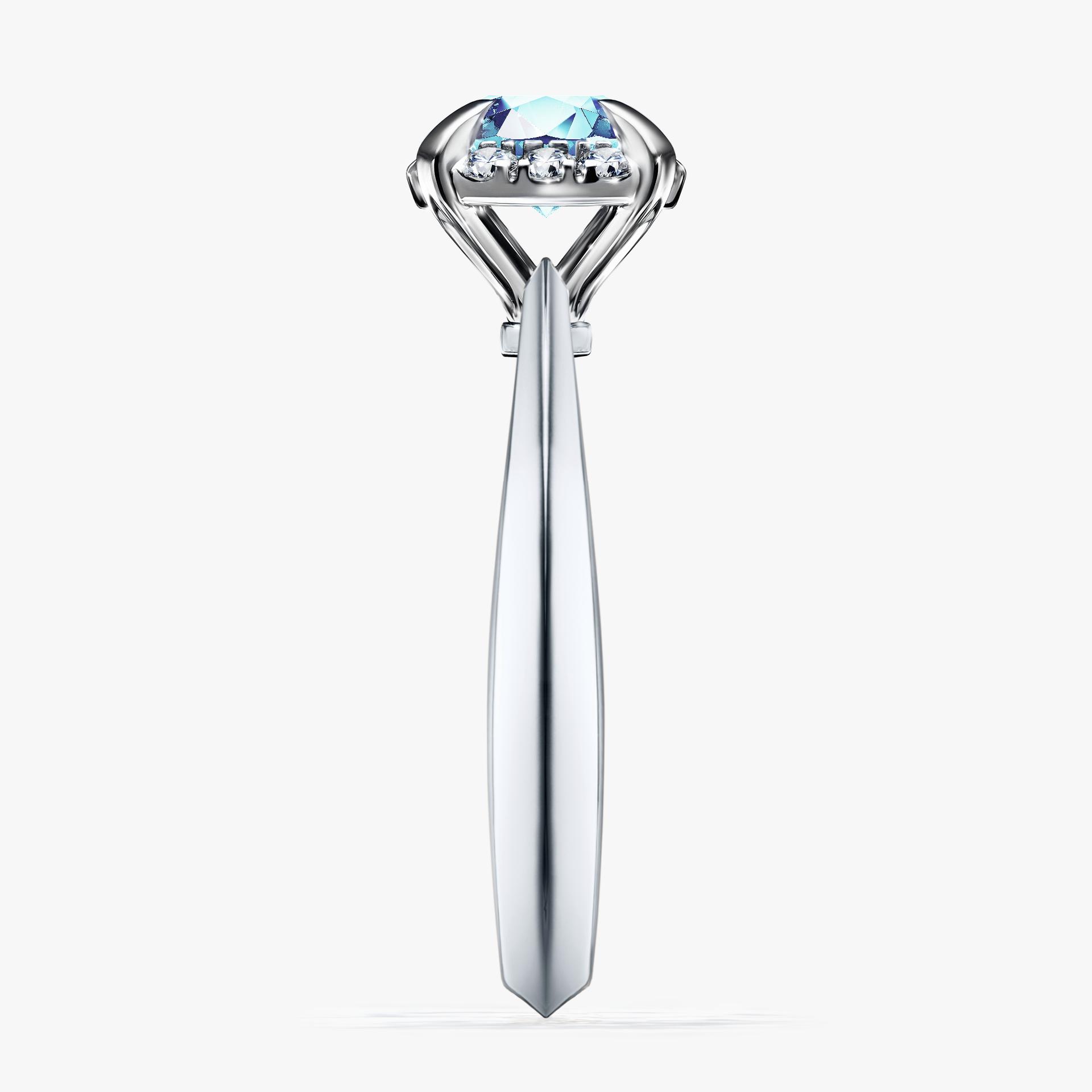 Pierscionek zareczynowy z akwamarynem 098 CT z bialego zlota my beauty 03