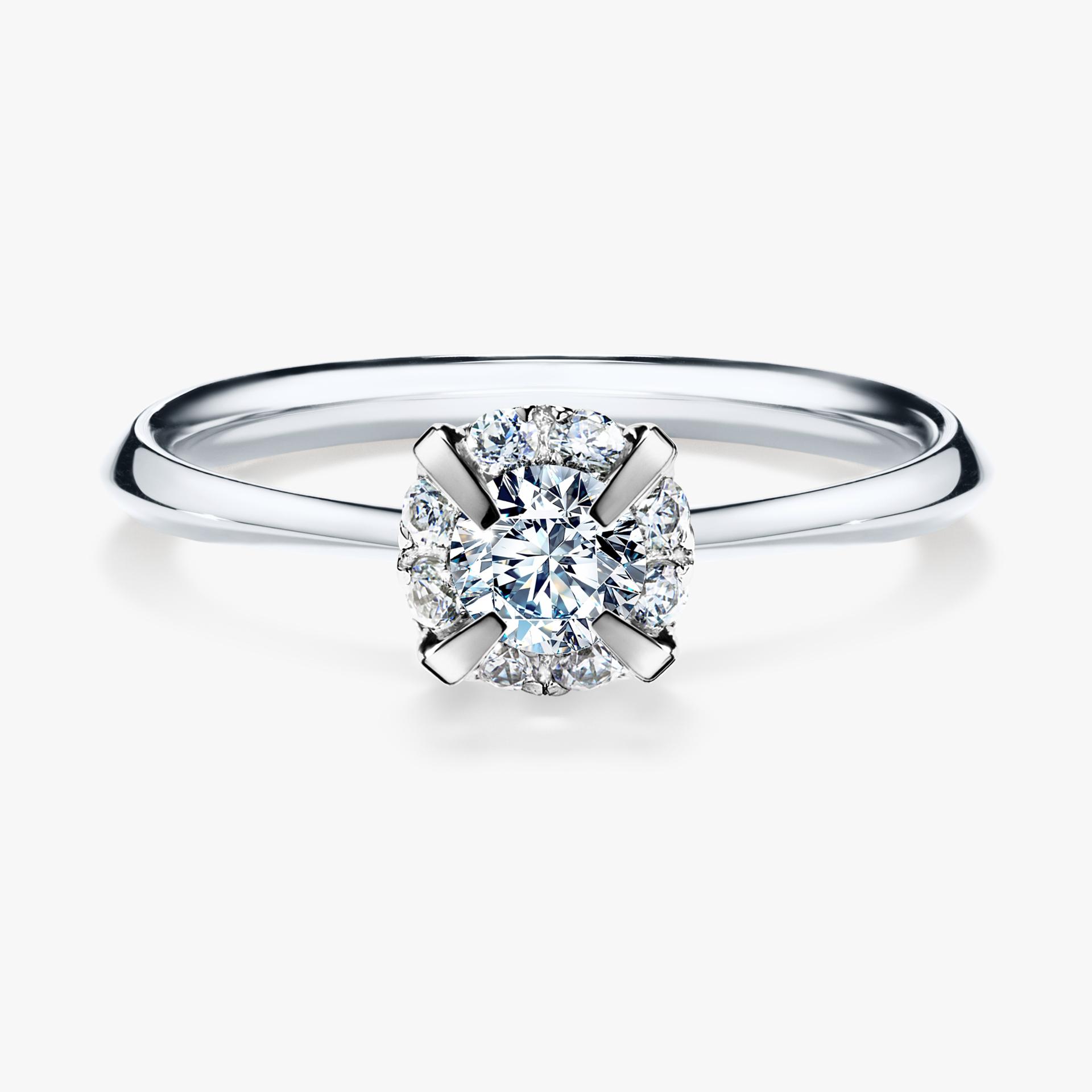 Pierscionek zareczynowy z diamentem 033 CT z bialego zlota my beauty 01