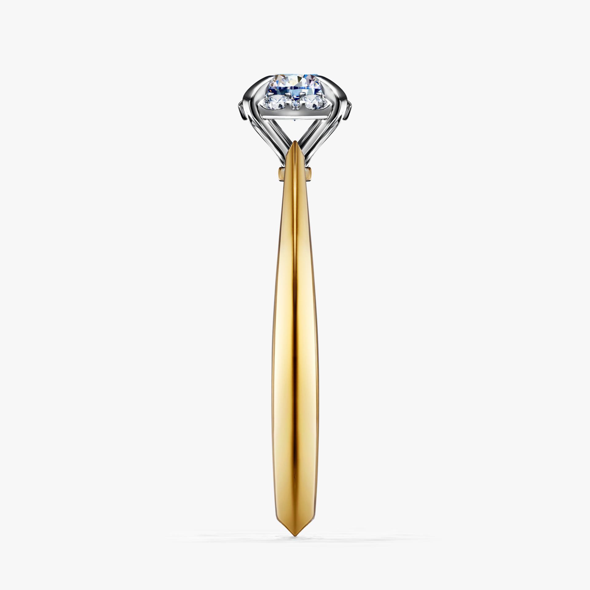 Pierścionek zaręczynowy My Beauty z żółtego złota z diamentem laboratoryjnym 0,33ct