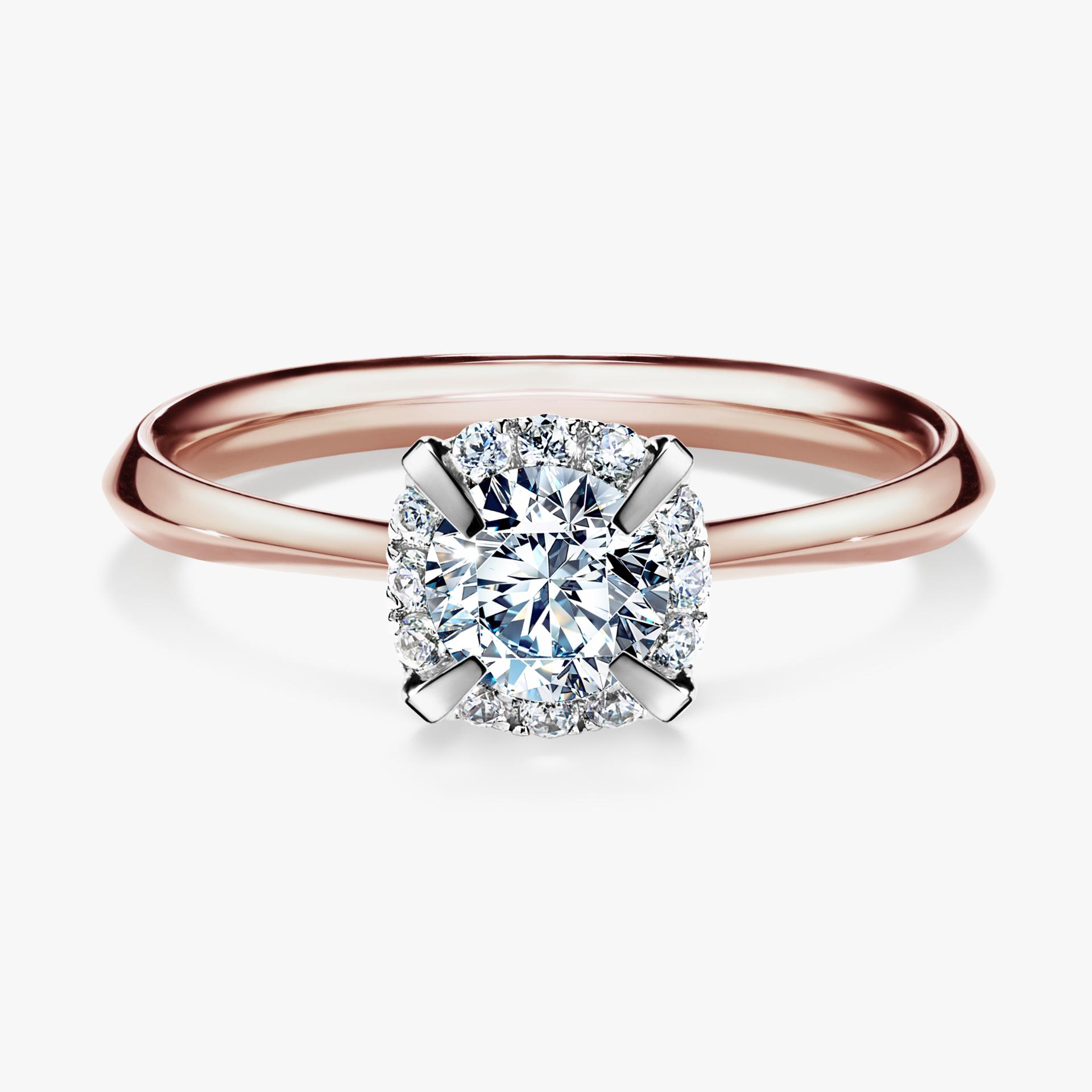 Pierscionek zareczynowy z diamentem 062 CT z rozowego zlota my beauty 01