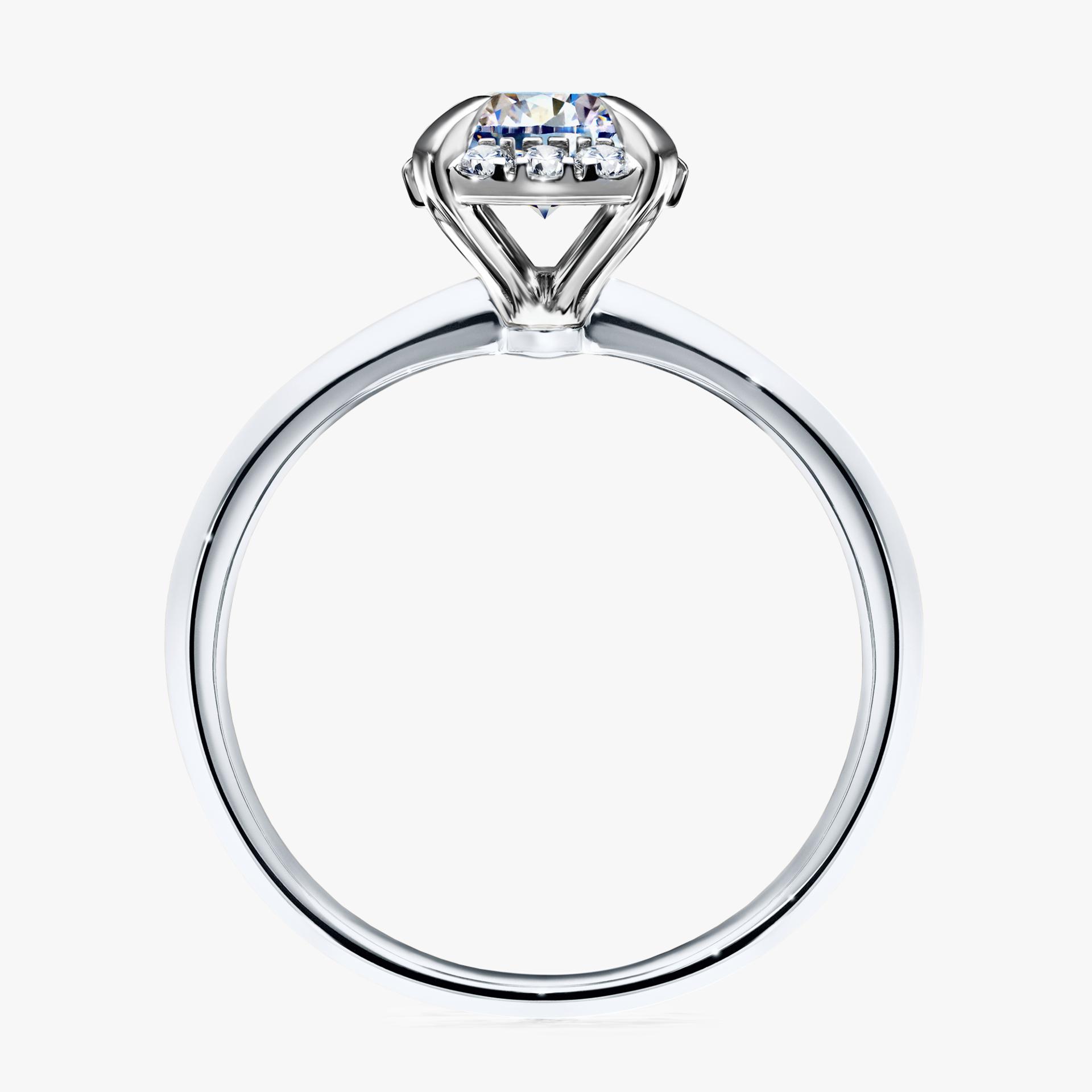 Pierścionek zaręczynowy My Beauty z białego złota z diamentem naturalnym 0,98ct