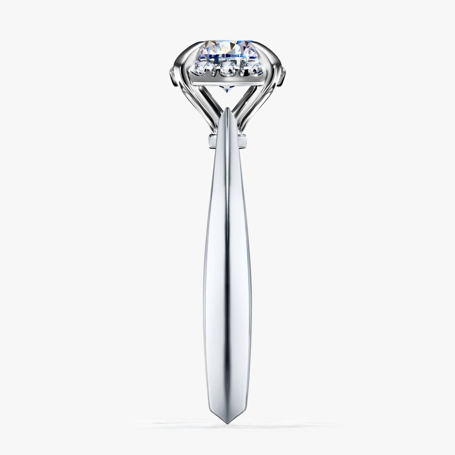 Pierścionek zaręczynowy My Beauty z białego złota z diamentem naturalnym 0,98ct