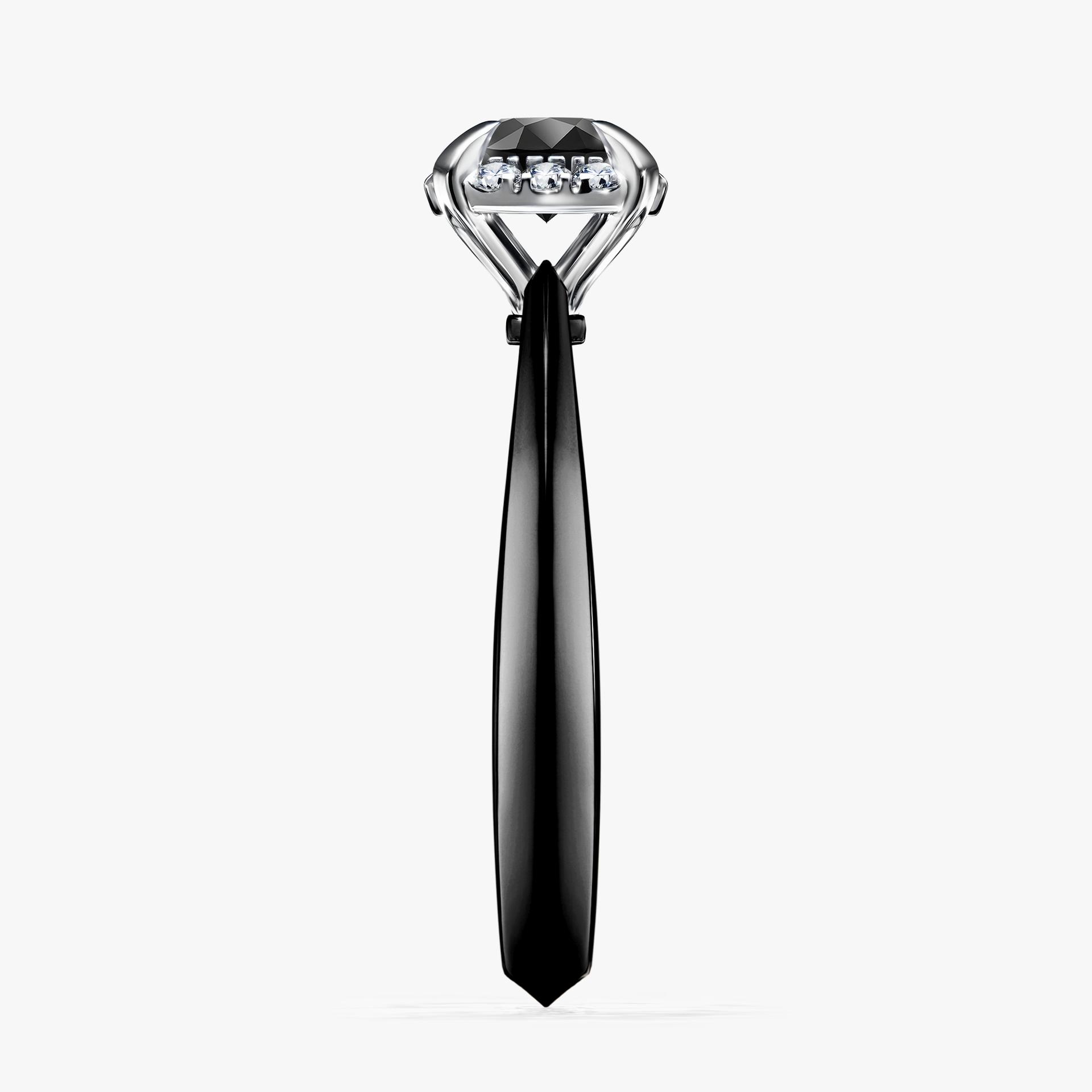 Pierscionek zareczynowy z diamentem czarny 062 CT z czarnego zlota my beauty 03