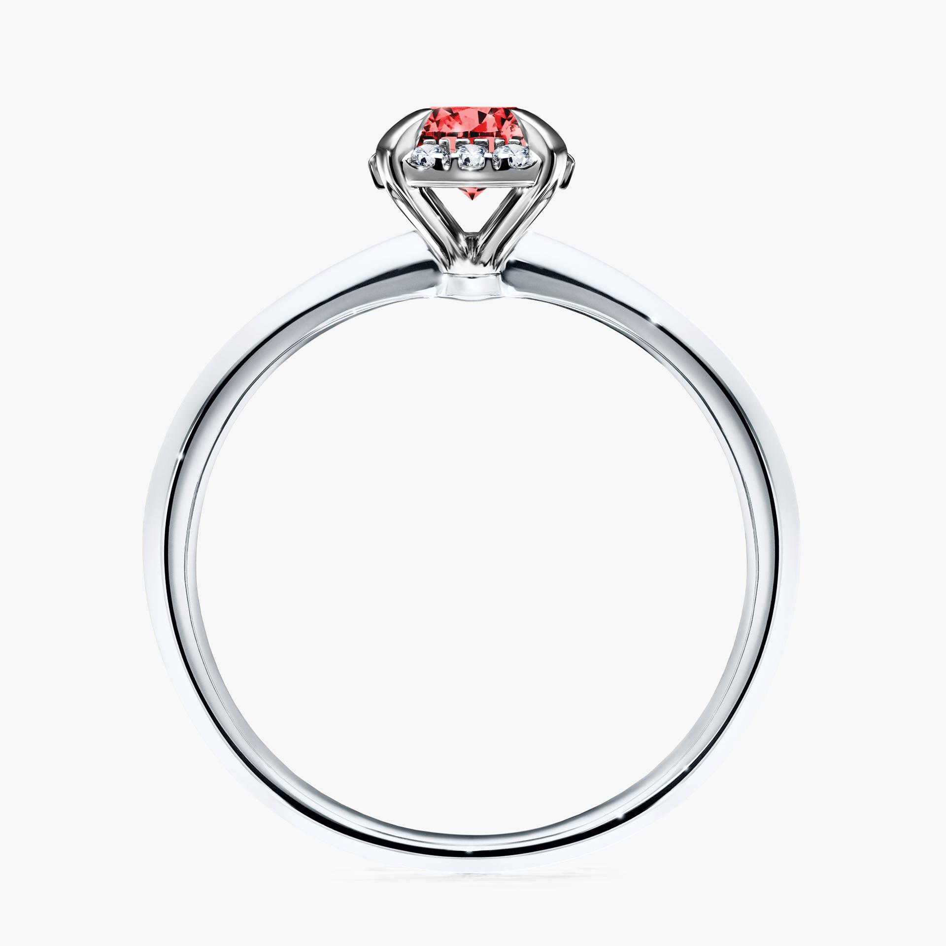 Pierscionek zareczynowy z diamentem czerwony 062 CT z bialego zlota my beauty 02
