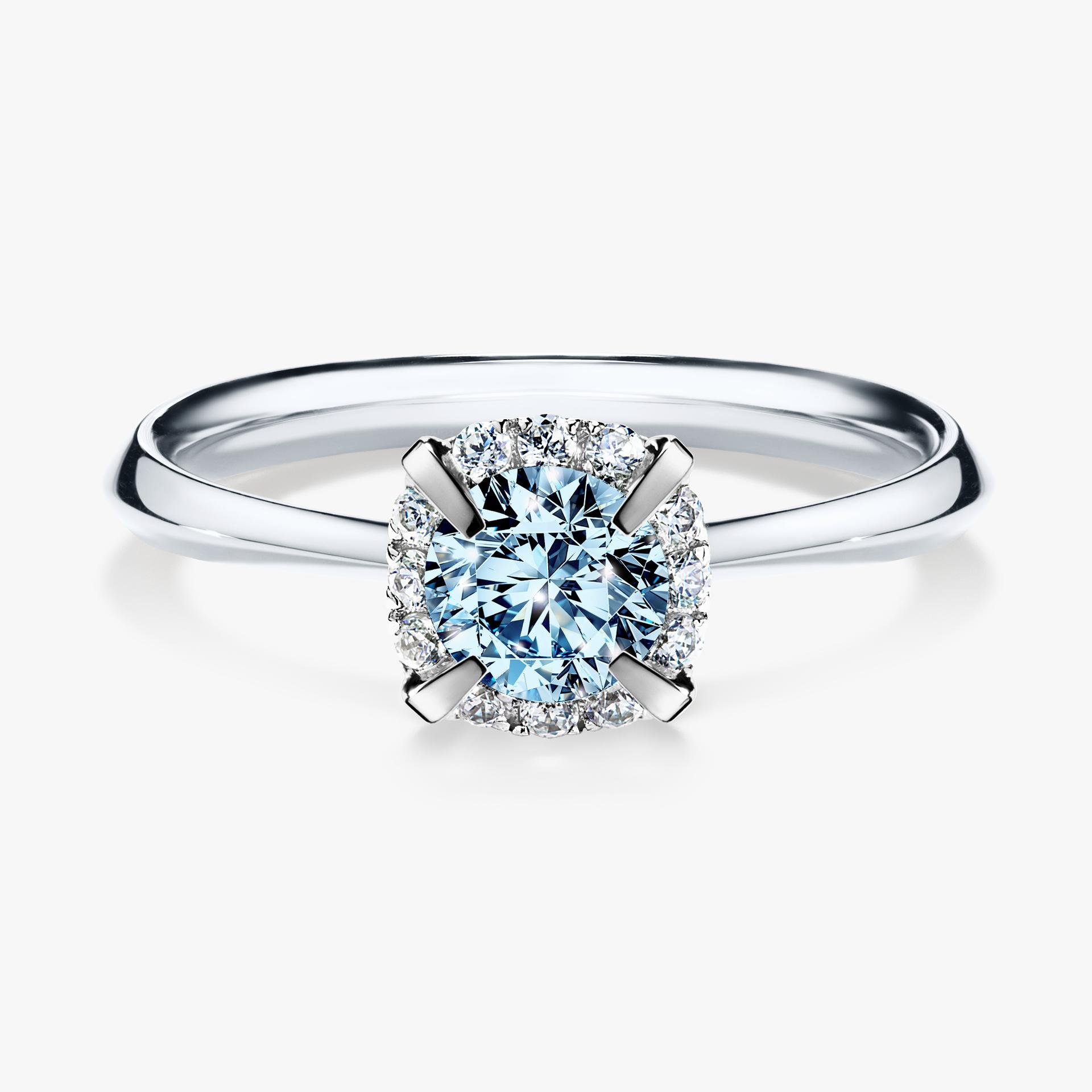 Pierscionek zareczynowy z diamentem niebieski 062 CT z bialego zlota my beauty 01