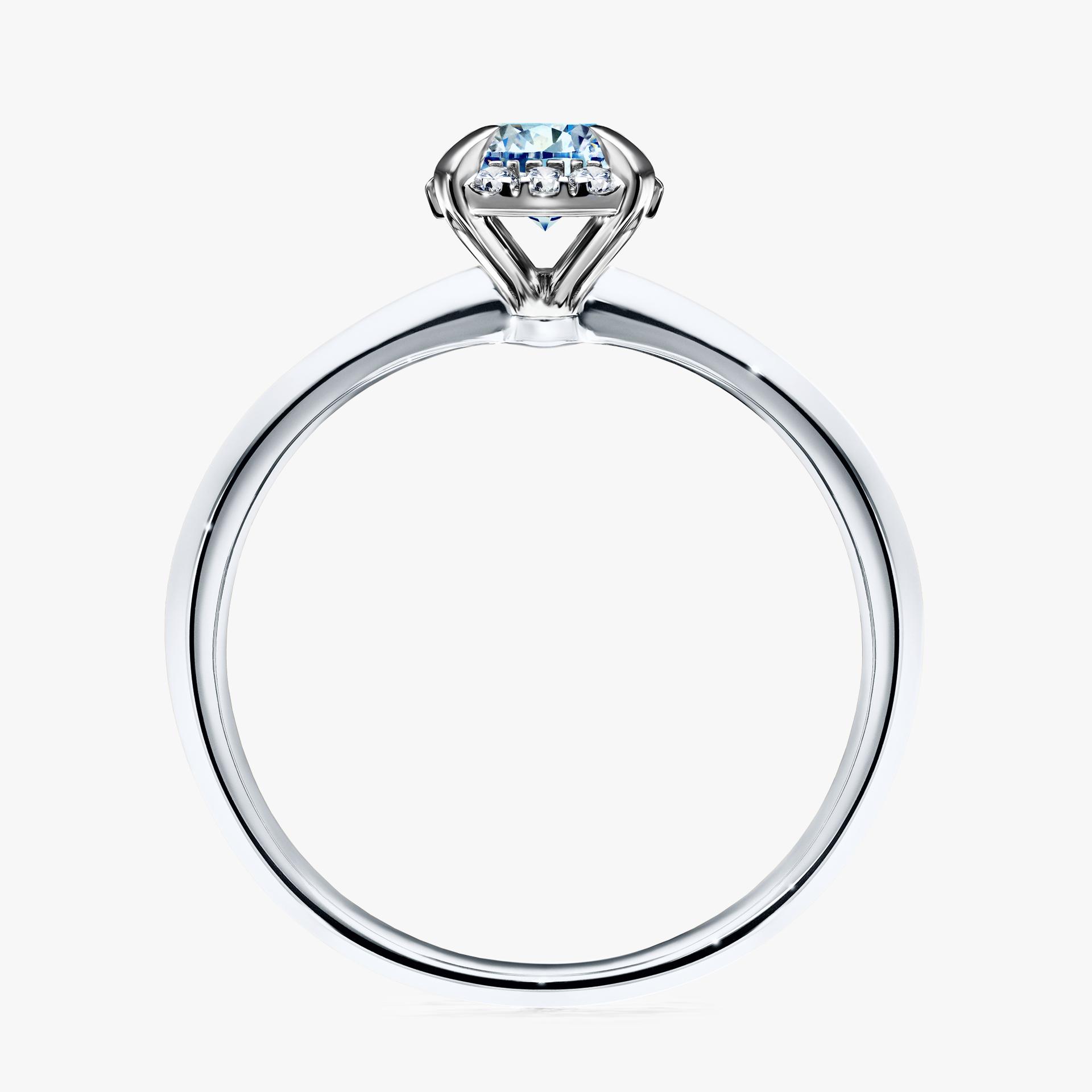 Pierscionek zareczynowy z diamentem niebieski 062 CT z bialego zlota my beauty 02