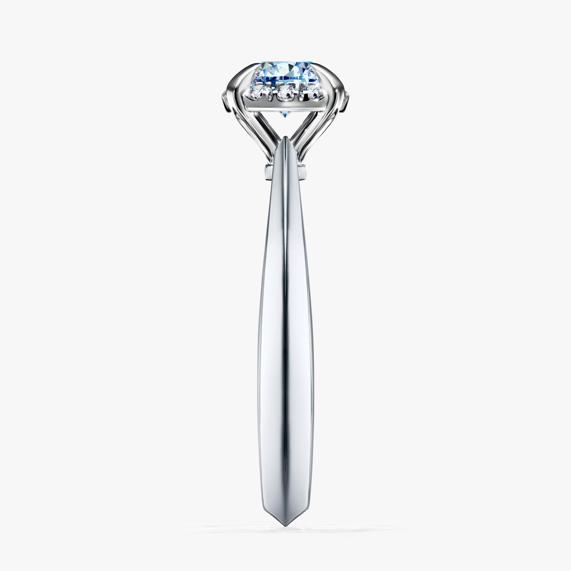 Pierscionek zareczynowy z diamentem niebieski 062 CT z bialego zlota my beauty 03