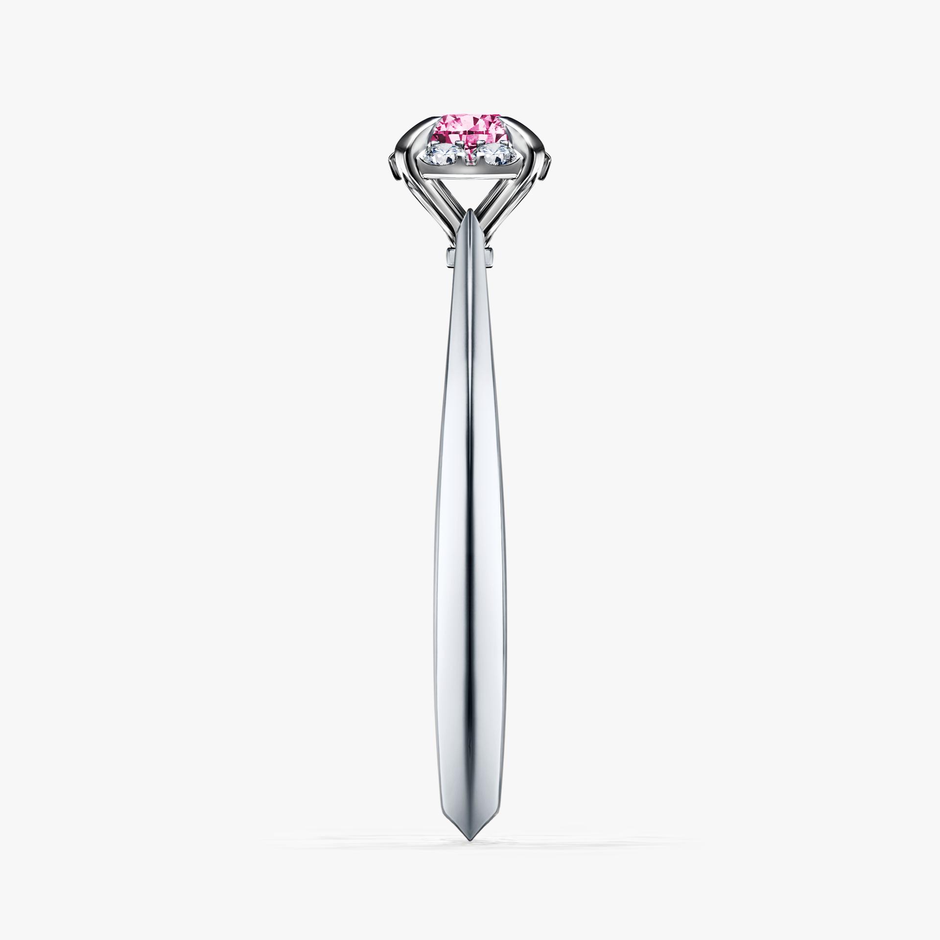 Pierscionek zareczynowy z diamentem rozowym 014 CT z bialego zlota my beauty 03