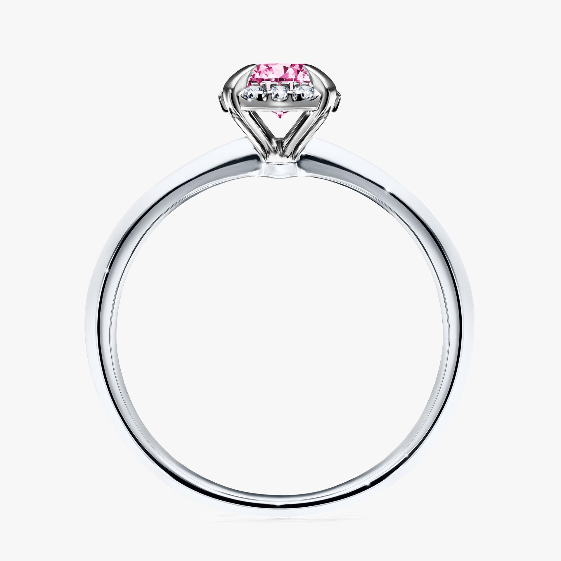 Pierscionek zareczynowy z diamentem rozowym 062 CT z bialego zlota my beauty 02