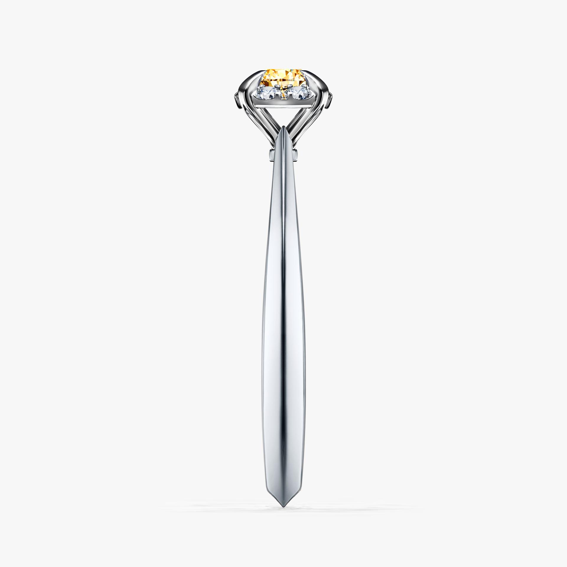 Pierscionek zareczynowy z diamentem zolty 014 CT z bialego zlota my beauty 03