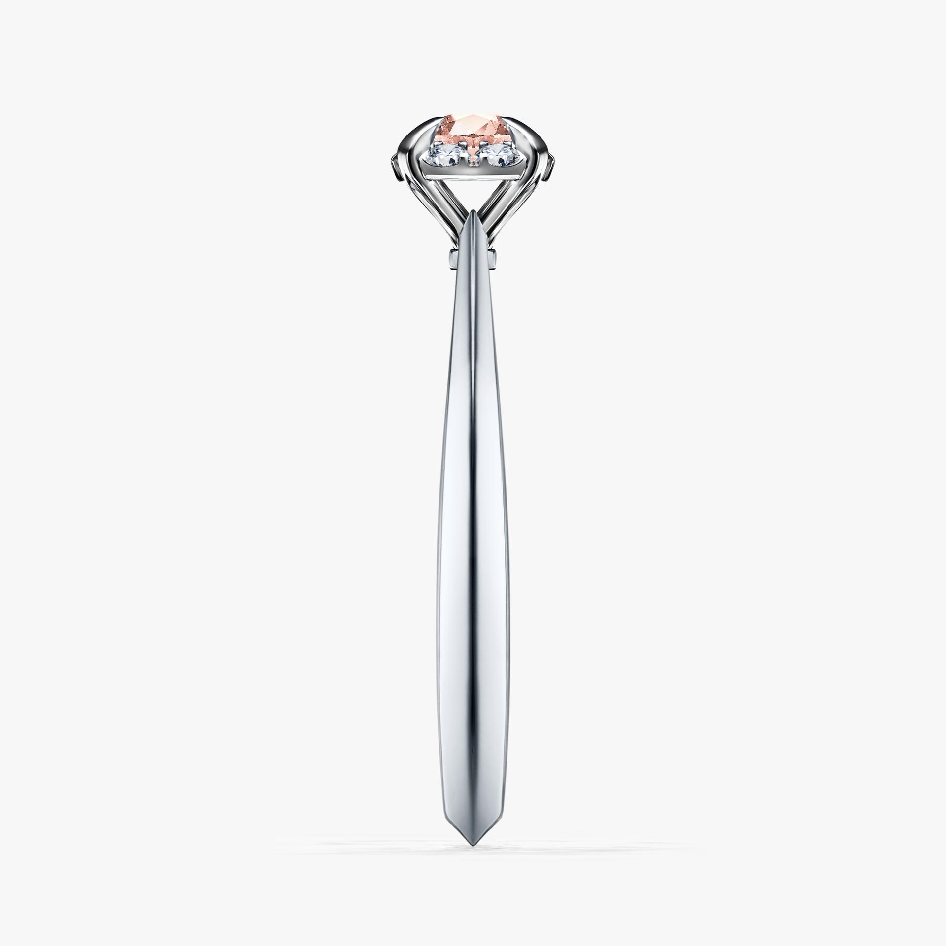 Pierscionek zareczynowy z morganitem 014 CT z bialego zlota my beauty 03