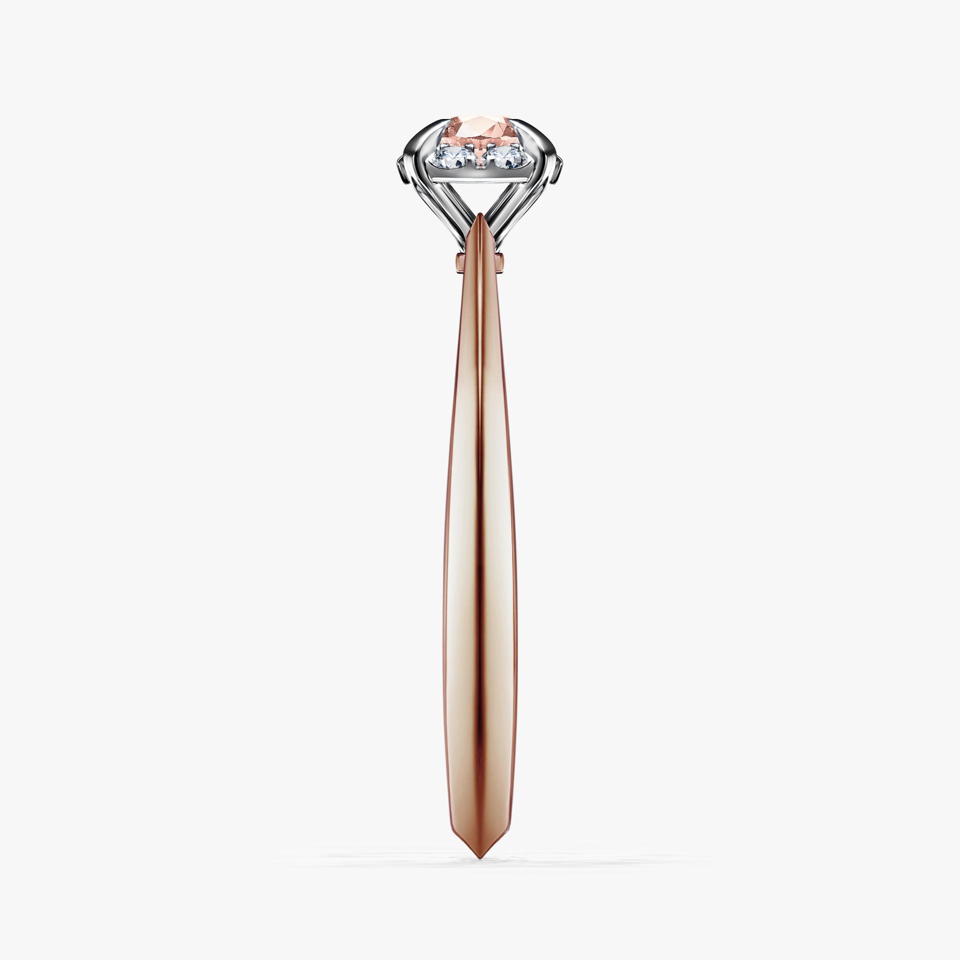 Pierscionek zareczynowy z morganitem 014 CT z rozowego zlota my beauty 03