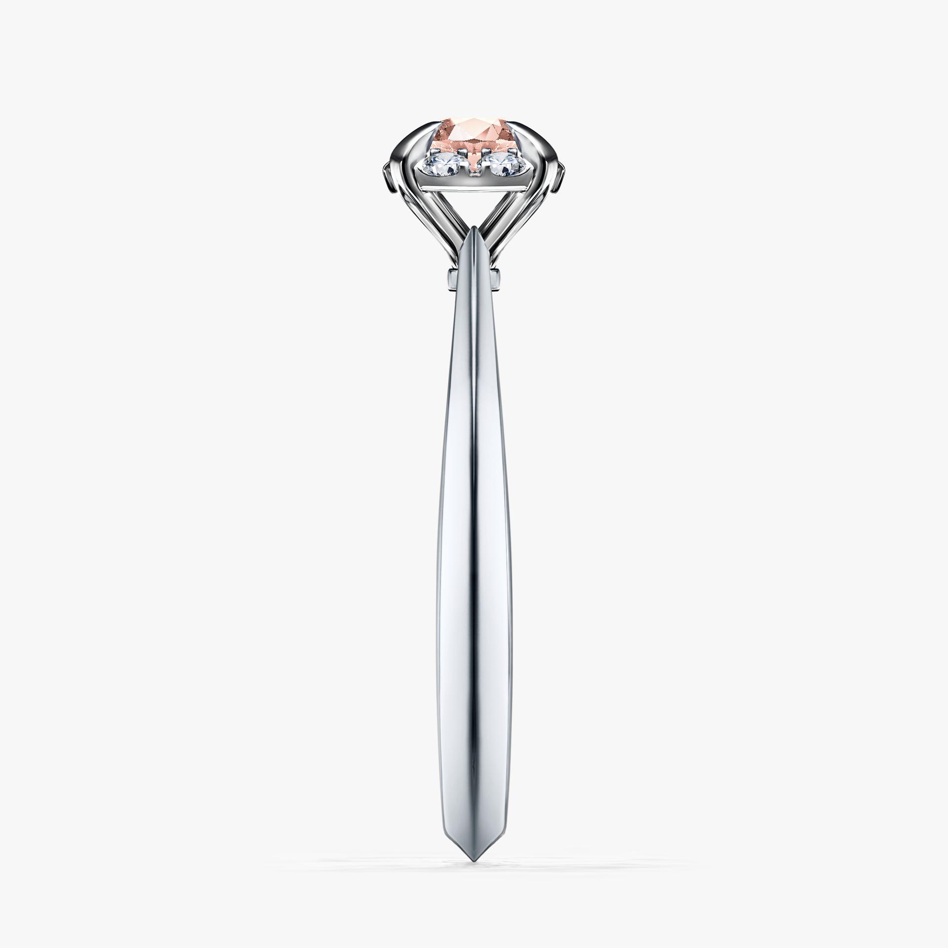 Pierscionek zareczynowy z morganitem 033 CT z bialego zlota my beauty 03