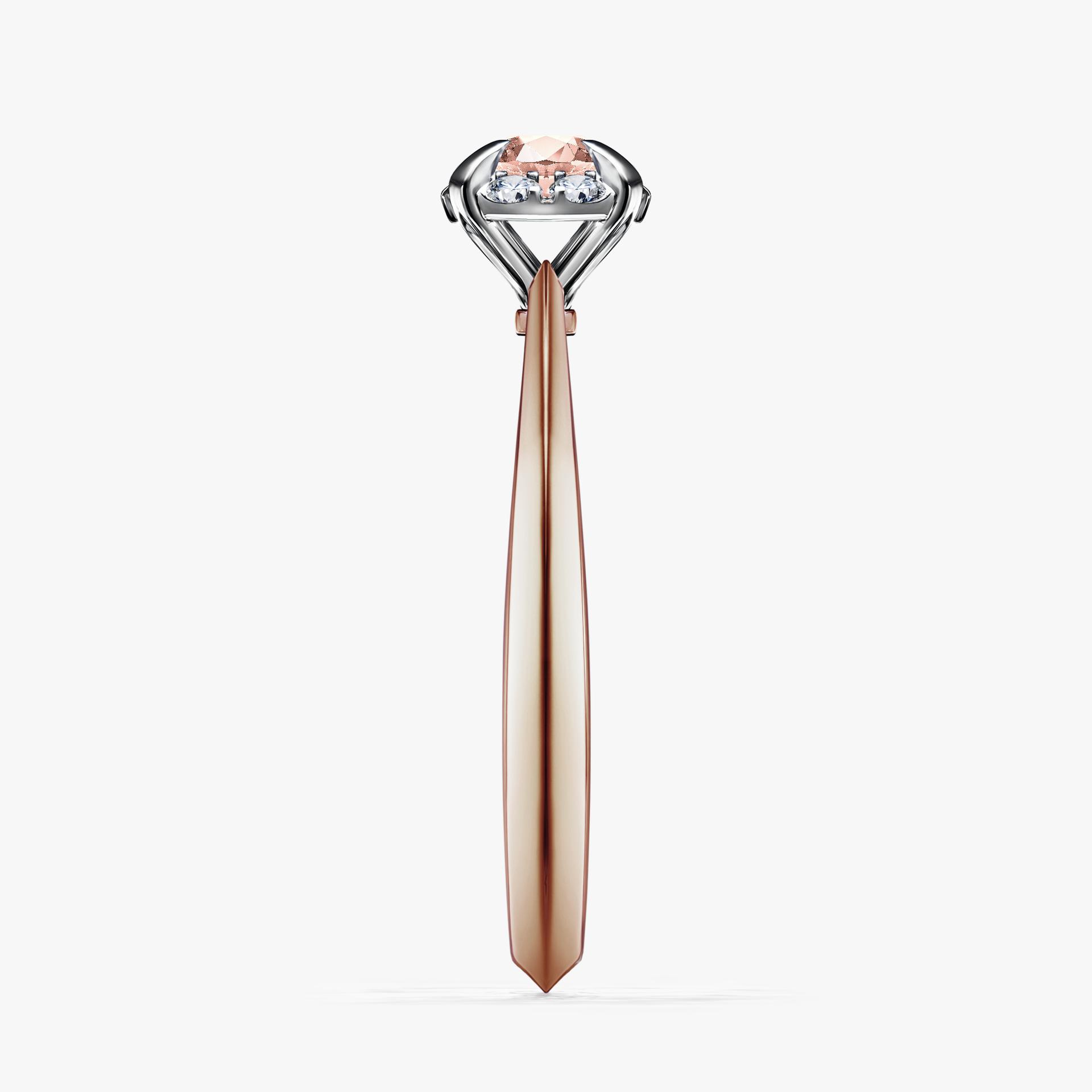 Pierscionek zareczynowy z morganitem 033 CT z rozowego zlota my beauty 03