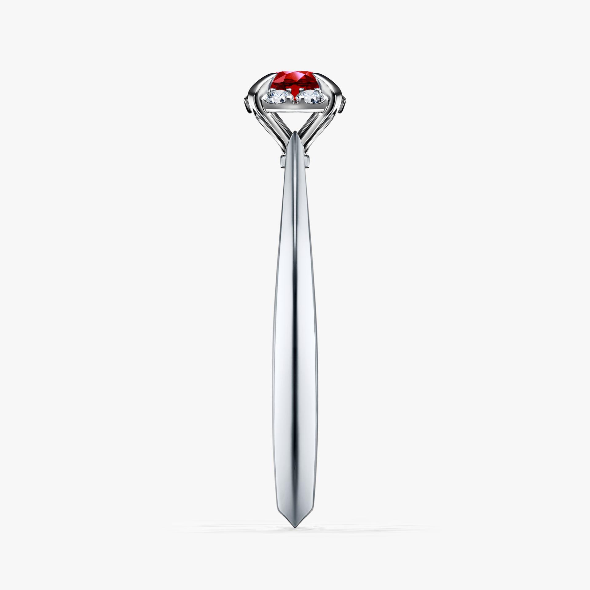 Pierscionek zareczynowy z rubinem 014 CT z bialego zlota my beauty 03