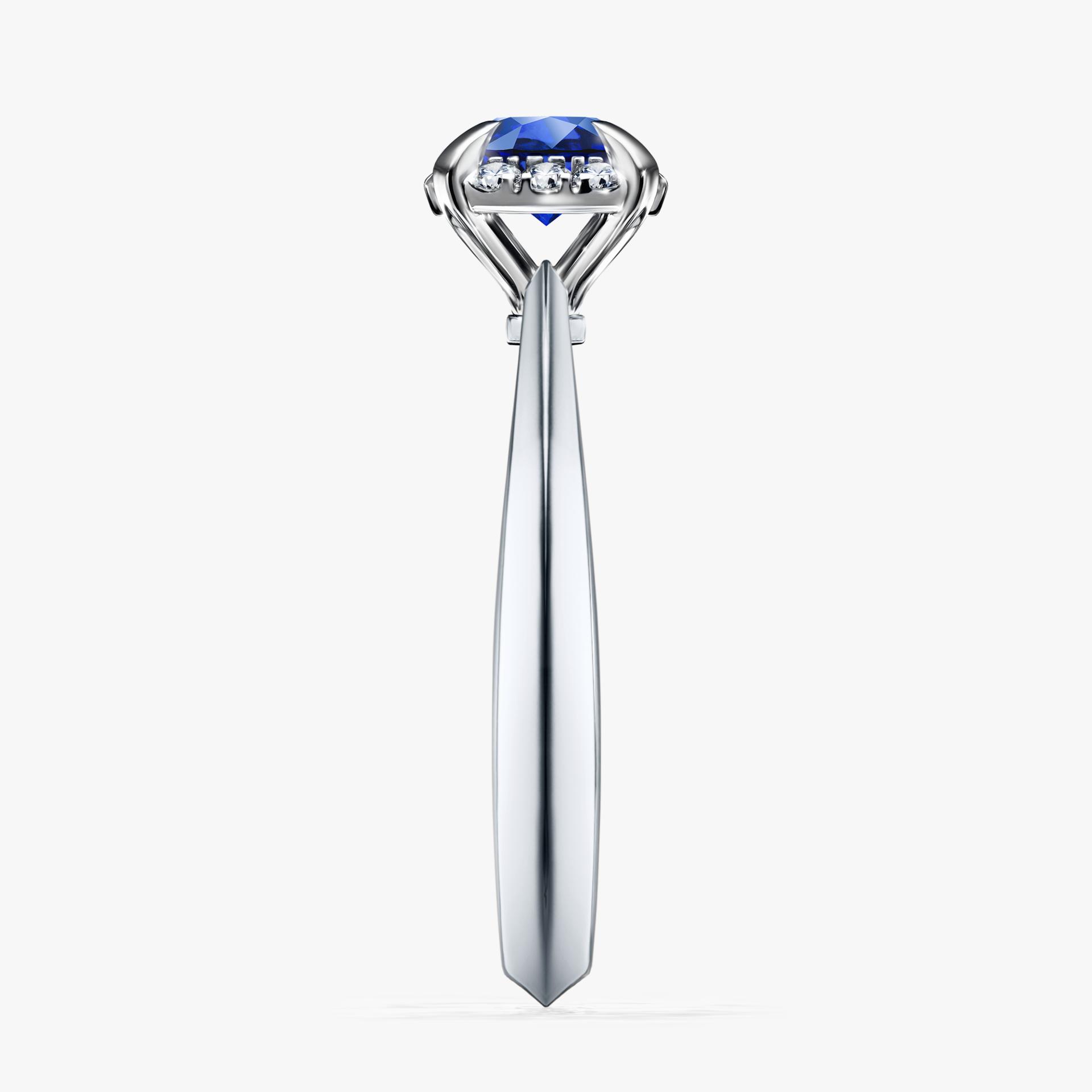 Pierscionek zareczynowy z szafirem niebieskim 062 CT z bialego zlota my beauty 03