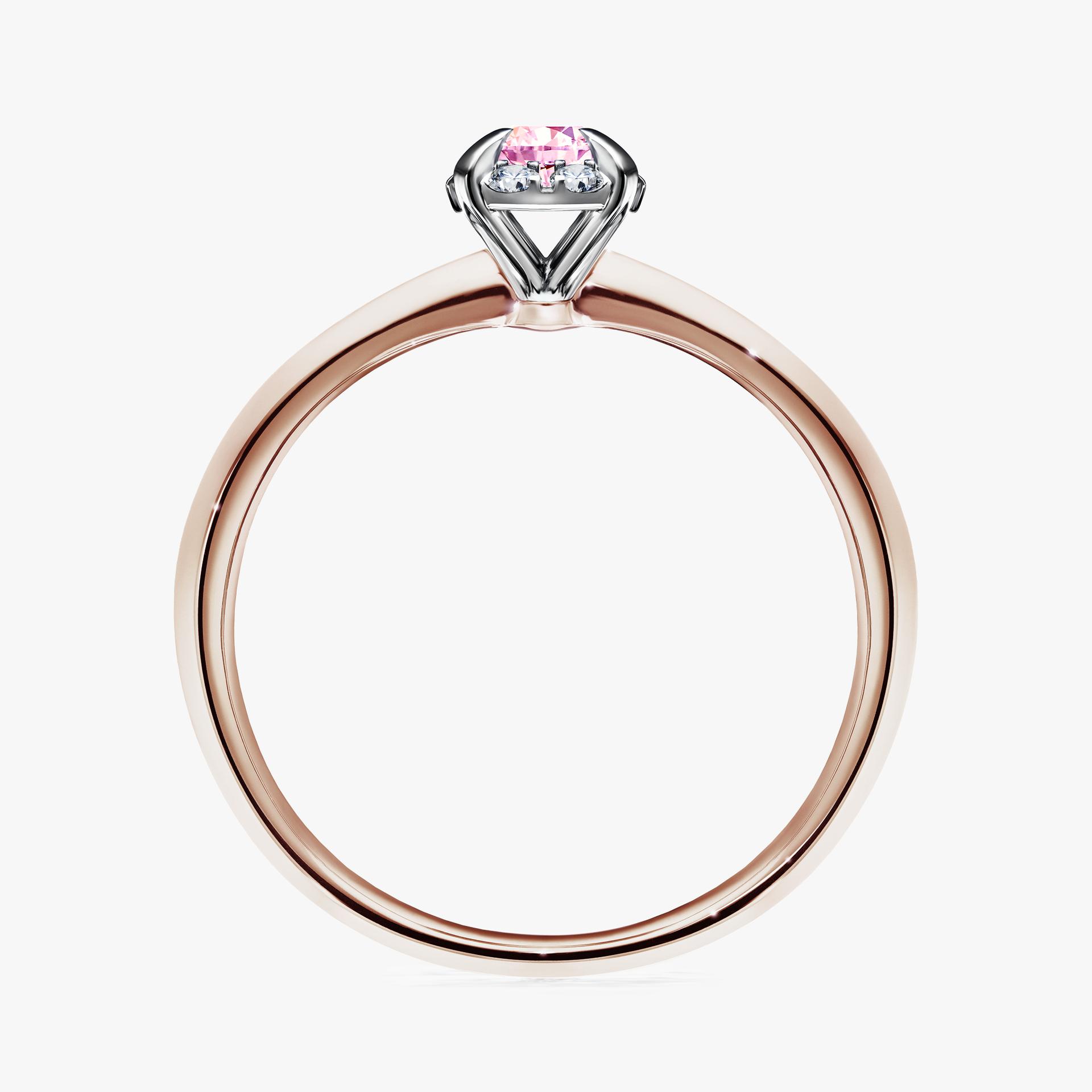 Pierscionek zareczynowy z szafirem rozowym 014 CT z rozowego zlota my beauty 02