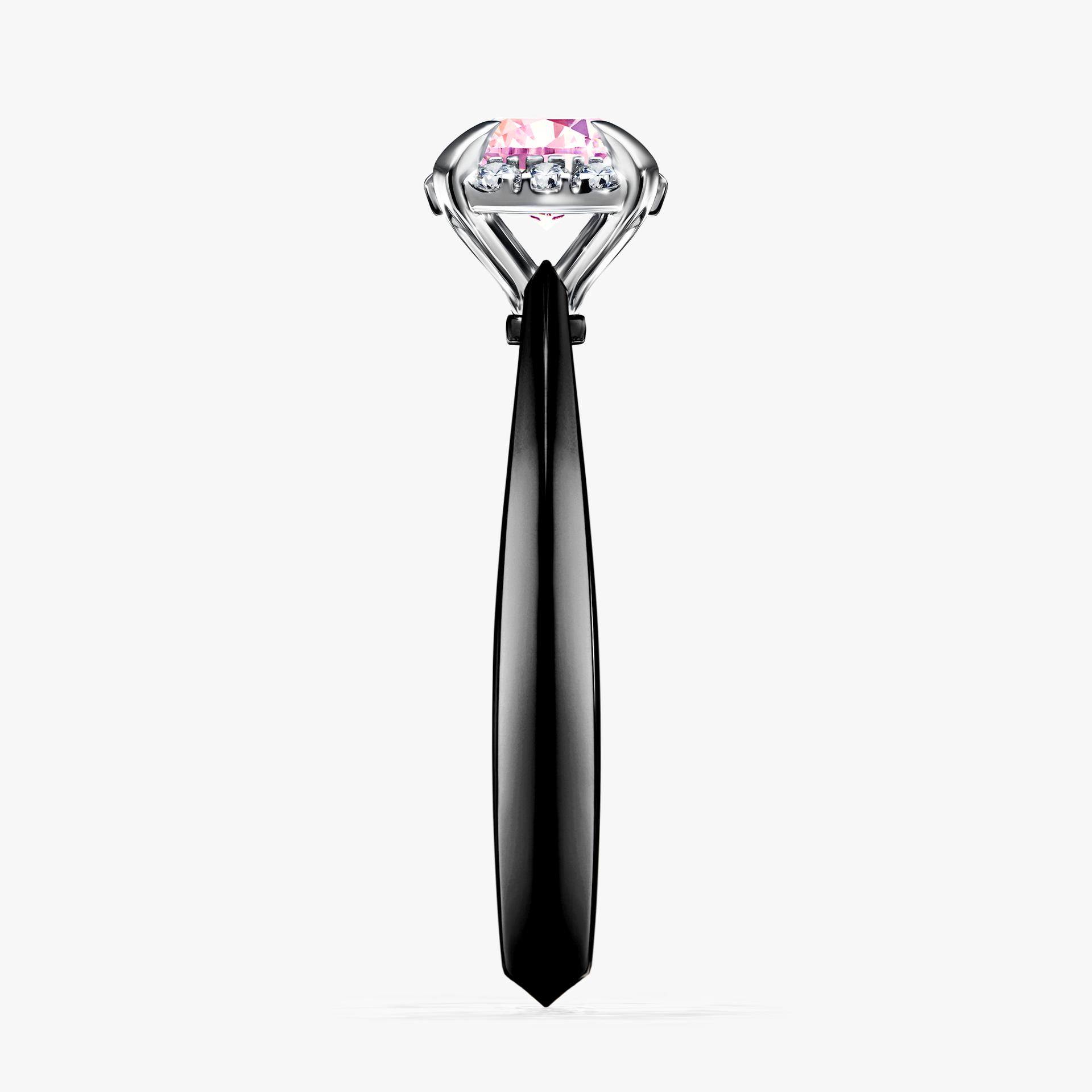 Pierscionek zareczynowy z szafirem rozowym 062 CT z czarnego zlota my beauty 03