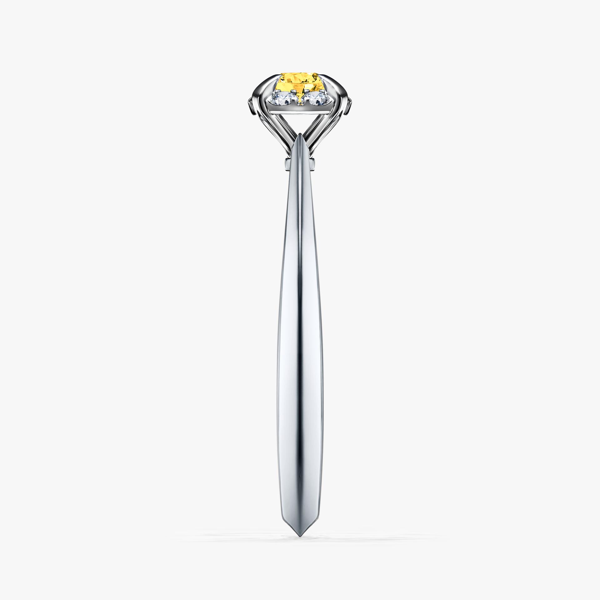 Pierscionek zareczynowy z szafirem zoltym 014 CT z bialego zlota my beauty 03