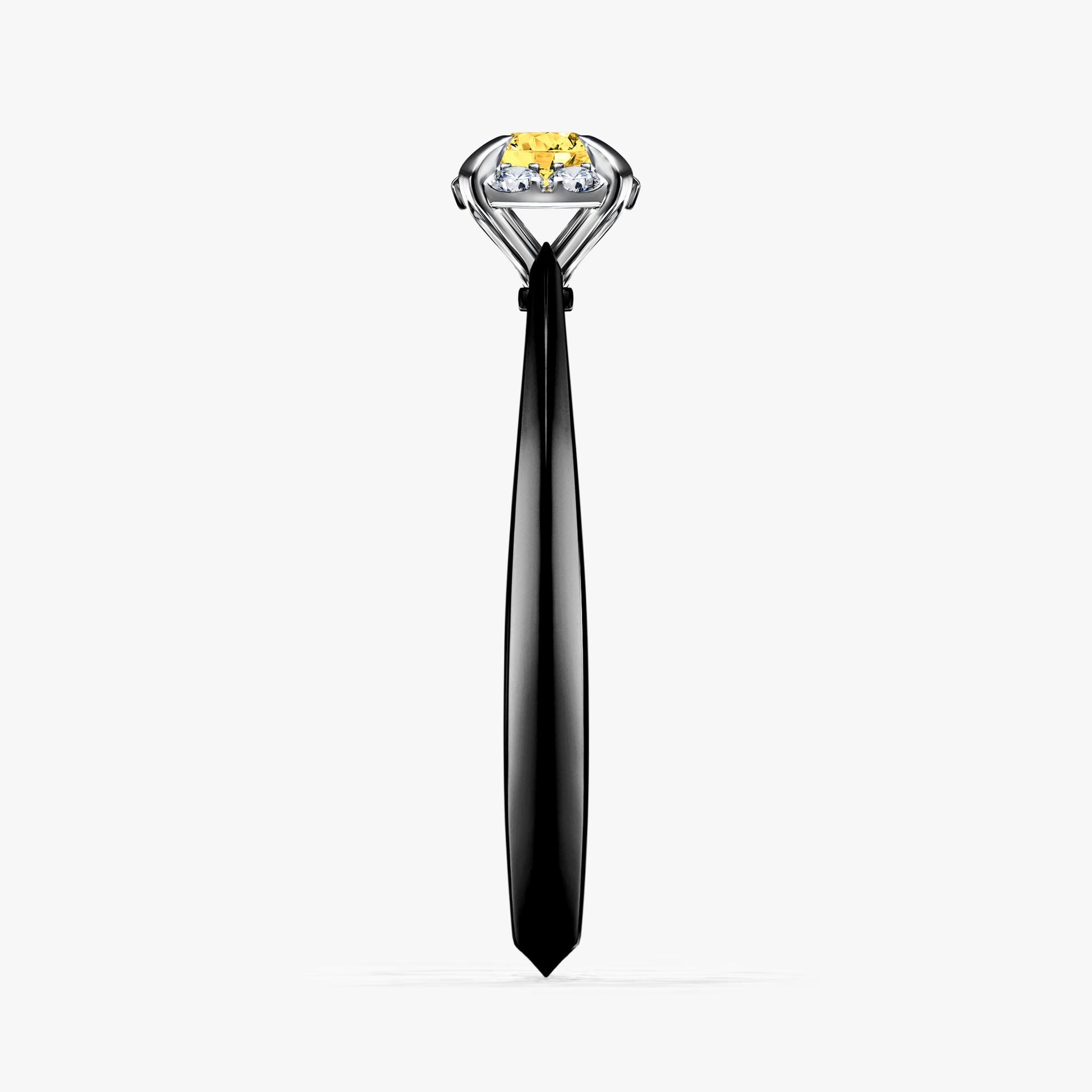 Pierscionek zareczynowy z szafirem zoltym 014 CT z czarnego zlota my beauty 03