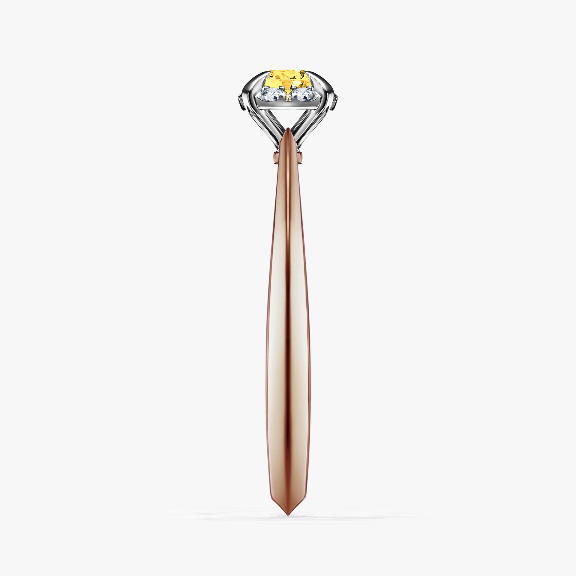 Pierscionek zareczynowy z szafirem zoltym 014 CT z rozowego zlota my beauty 03