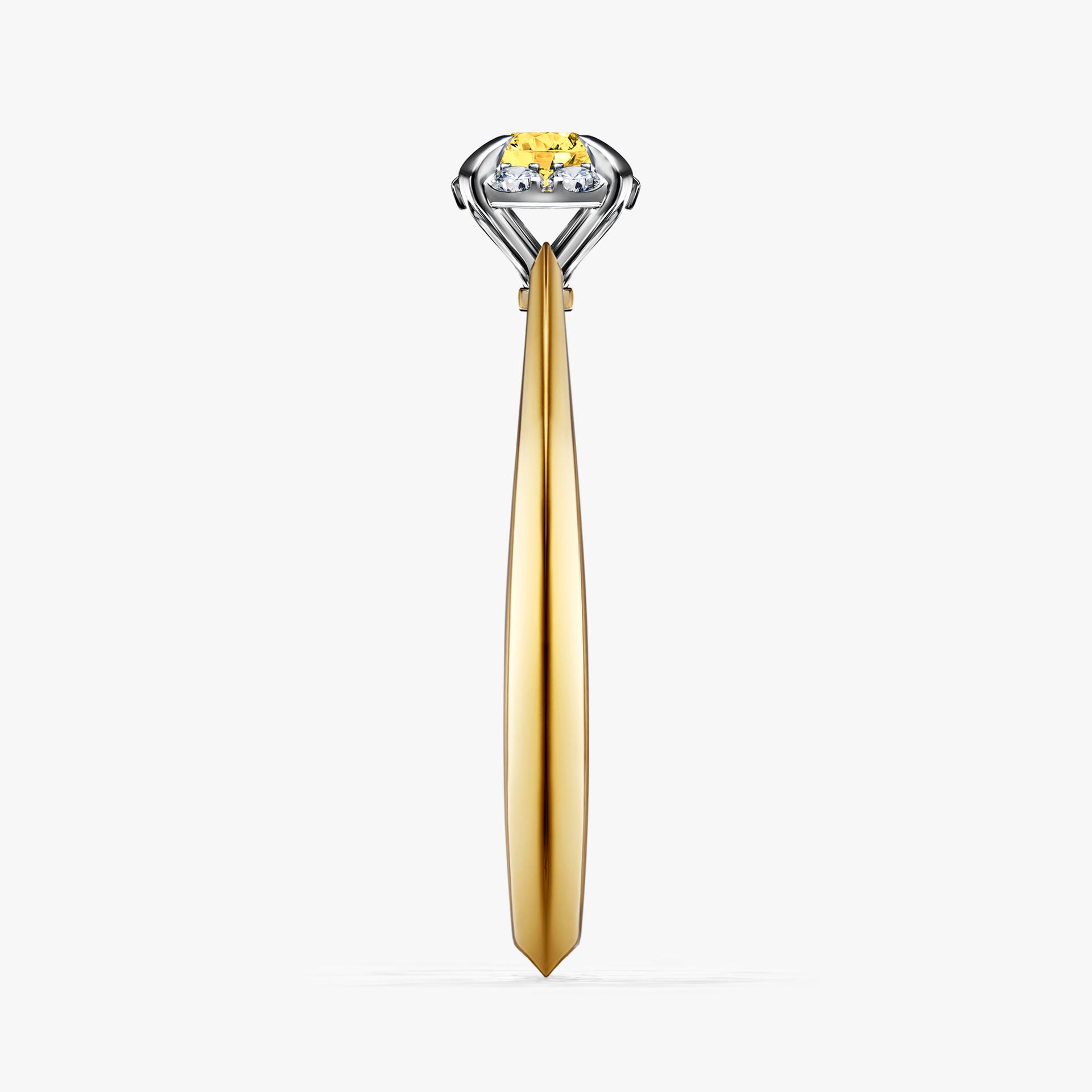 Pierscionek zareczynowy z szafirem zoltym 014 CT z zoltego zlota my beauty 03