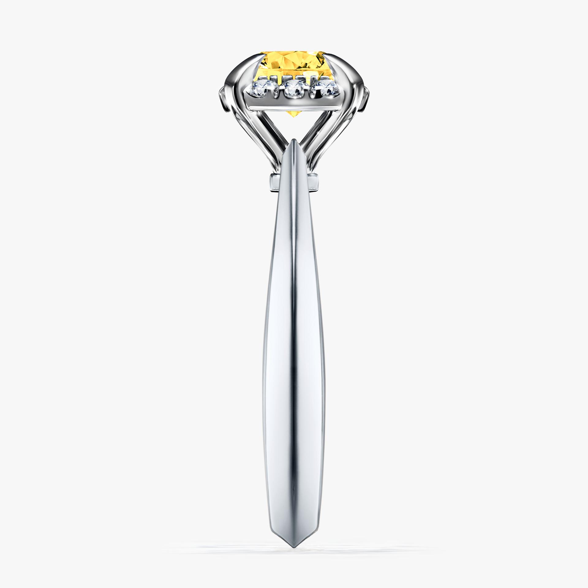 Pierscionek zareczynowy z szafirem zoltym 098 CT z bialego zlota my beauty 03