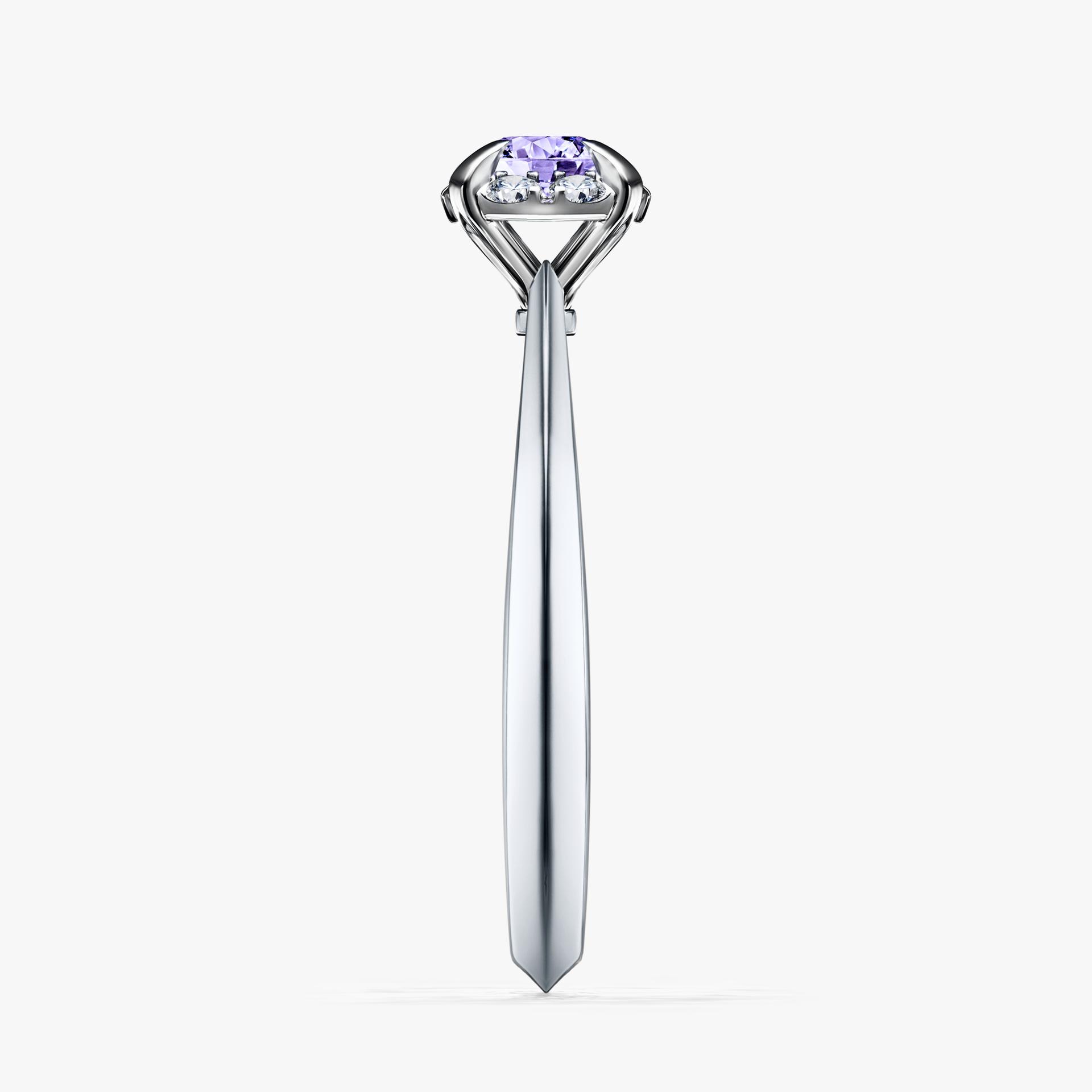 Pierscionek zareczynowy z tanzanitem 033 CT z bialego zlota my beauty 03