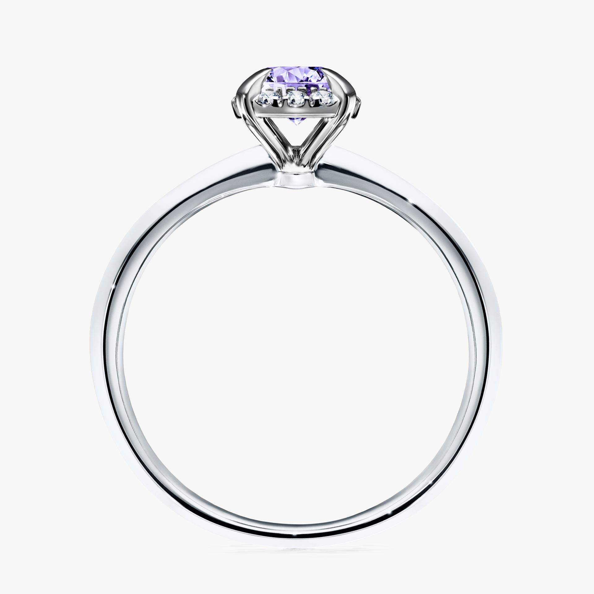 Pierscionek zareczynowy z tanzanitem 062 CT z bialego zlota my beauty 02