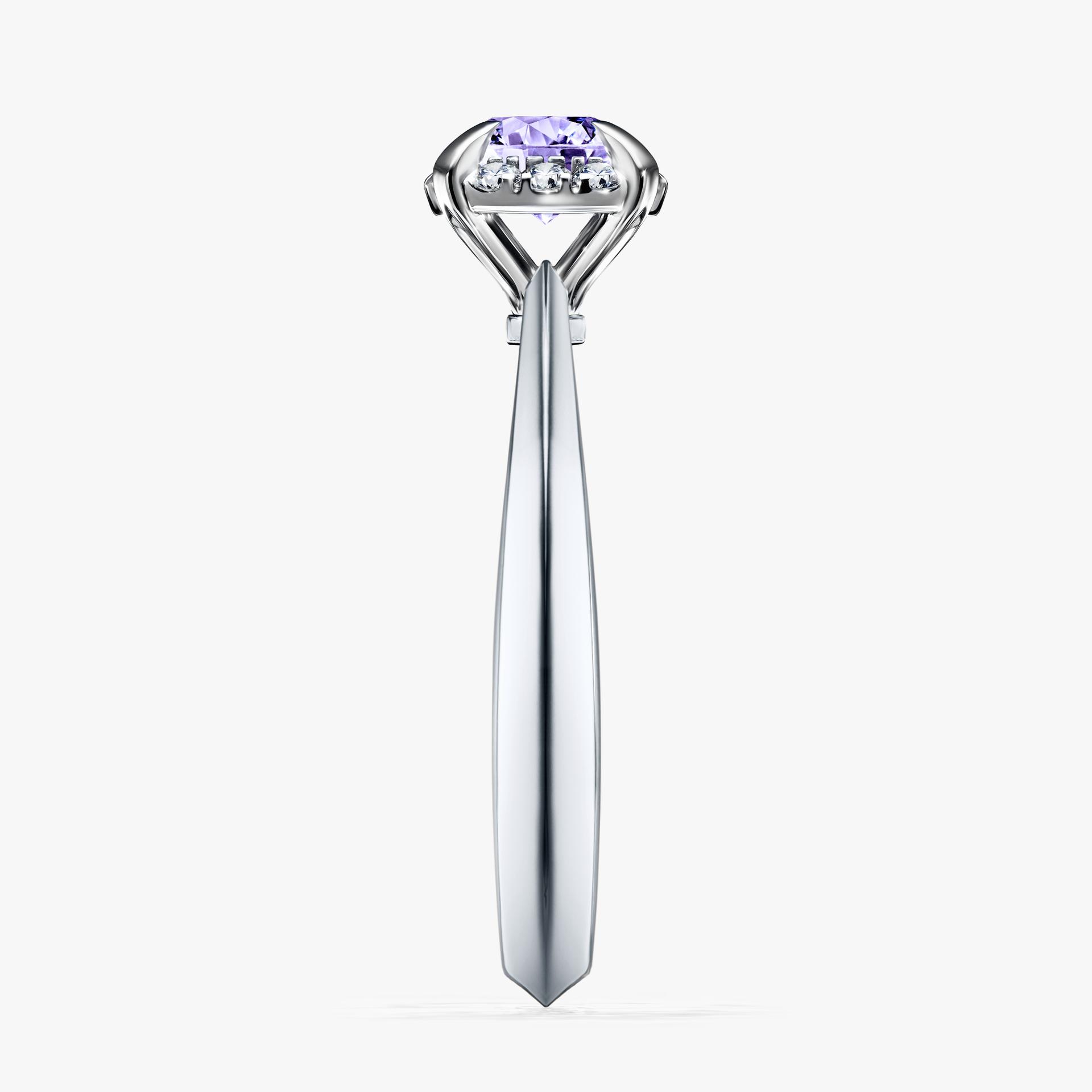 Pierscionek zareczynowy z tanzanitem 062 CT z bialego zlota my beauty 03