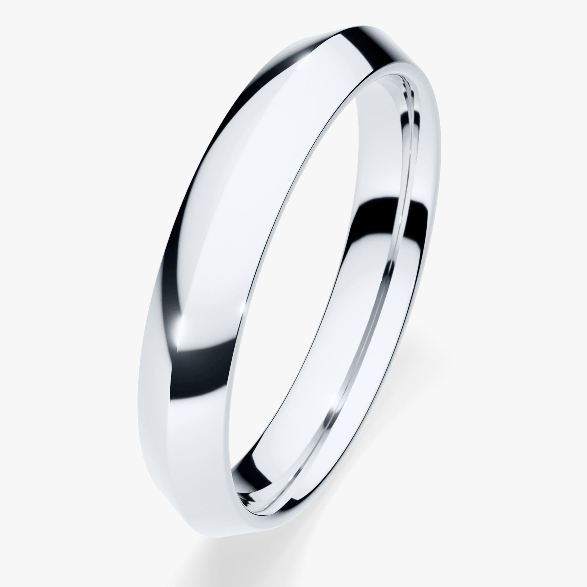 Obrączka ślubna Classica z białego złota 3,5mm