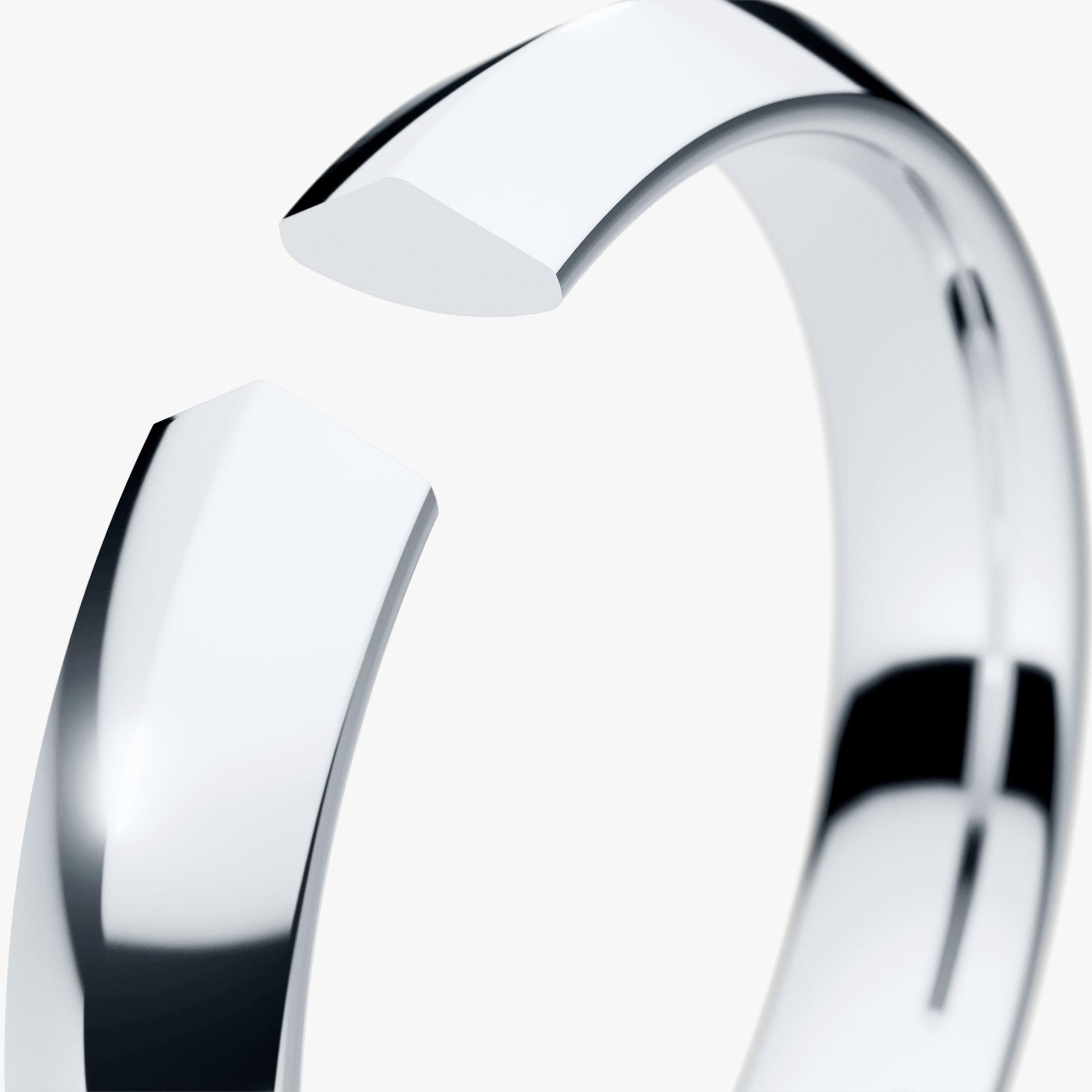 Obrączka ślubna Classica z białego złota 3,5mm